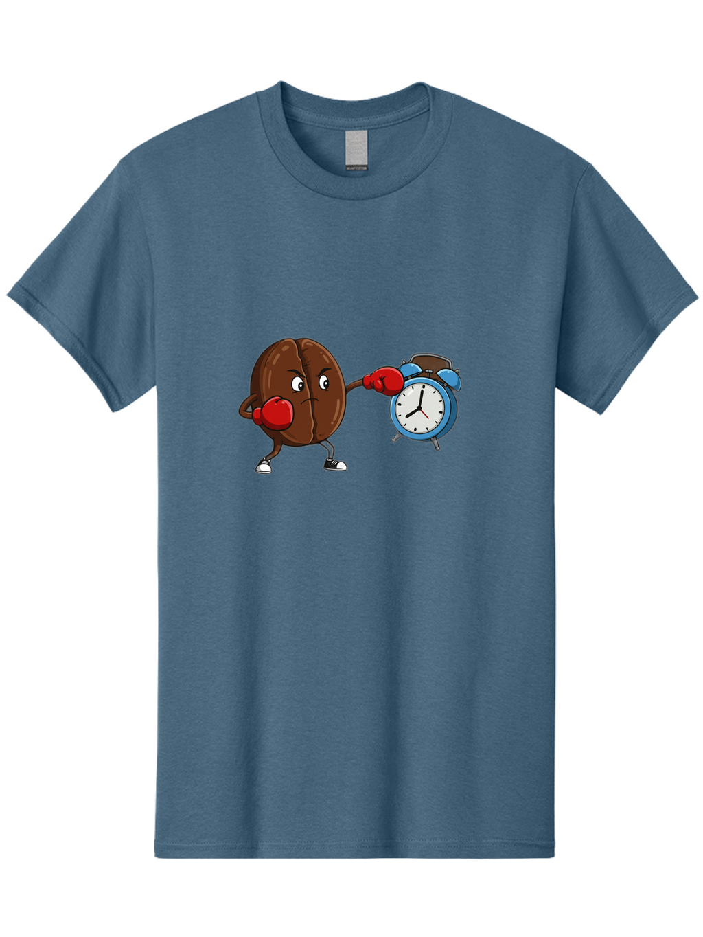 Coffee-Bean-Boxing-Alarm-Clock Men'S Graphic Tee, 100% Cotton, Comfortable Casual Summer Wear, Machine Washable, Vintage Camera, Old Camera, Antique Camera, Black Camera, Classic Photography, Photography Equipment, Nostalgic Device, Bam072
