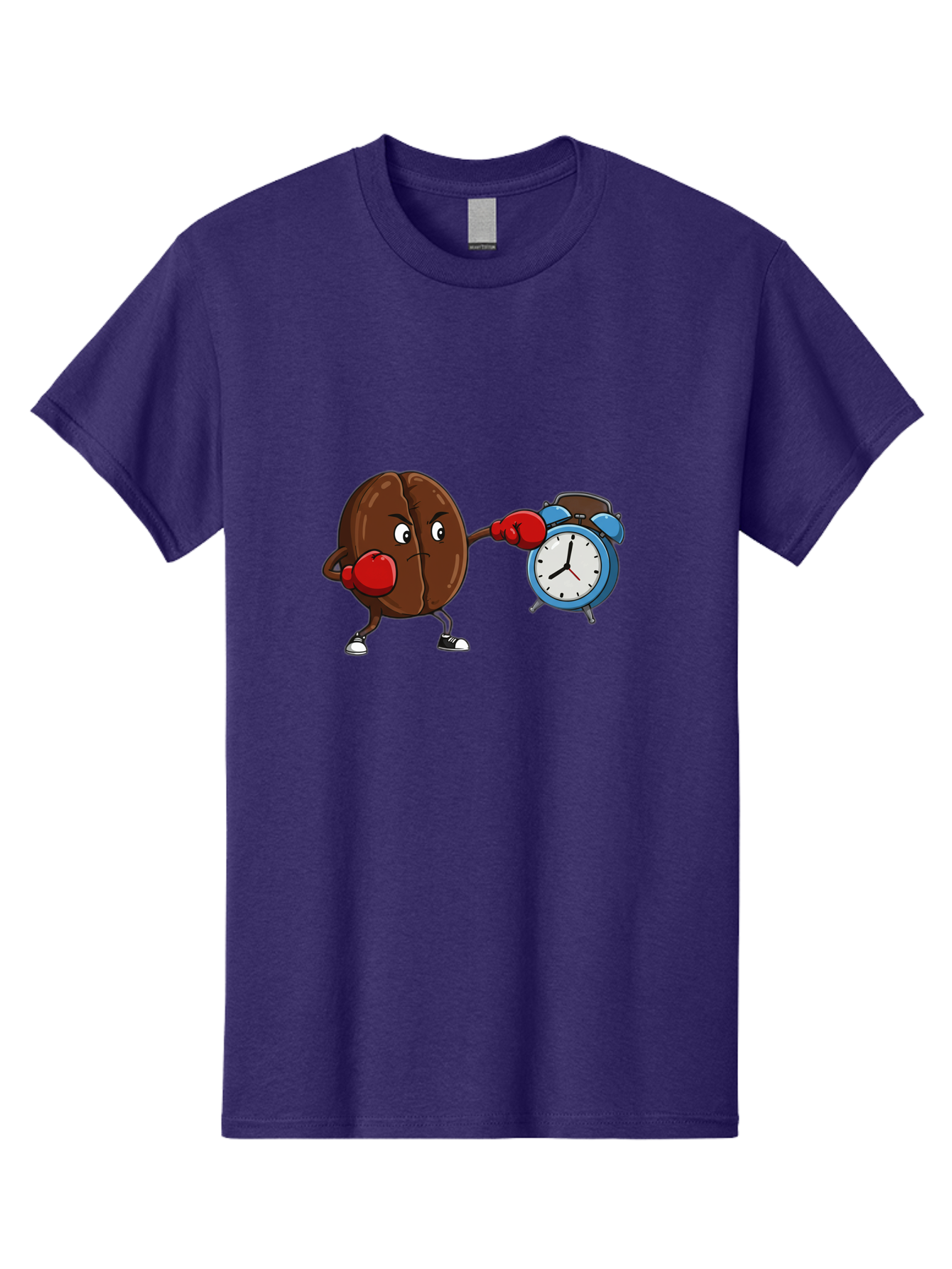 Coffee-Bean-Boxing-Alarm-Clock Men'S Graphic Tee, 100% Cotton, Comfortable Casual Summer Wear, Machine Washable, Vintage Camera, Old Camera, Antique Camera, Black Camera, Classic Photography, Photography Equipment, Nostalgic Device, Bam072