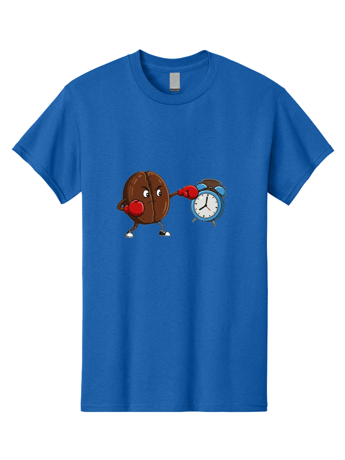 Coffee-Bean-Boxing-Alarm-Clock Men'S Graphic Tee, 100% Cotton, Comfortable Casual Summer Wear, Machine Washable, Vintage Camera, Old Camera, Antique Camera, Black Camera, Classic Photography, Photography Equipment, Nostalgic Device, Bam072