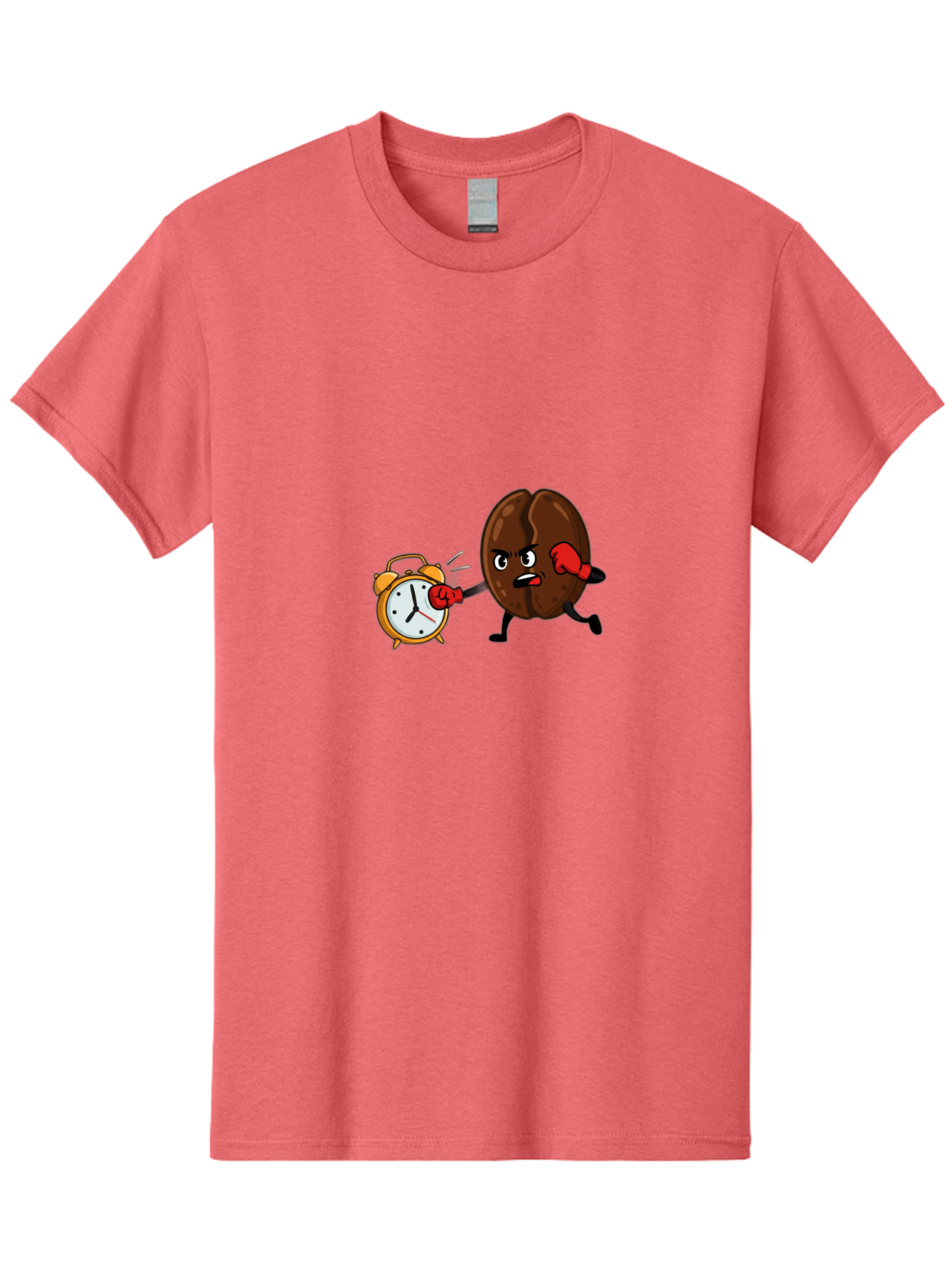 Coffee-Bean-Punching-Alarm-Clock Men'S Graphic Tee, 100% Cotton, Comfortable Casual Summer Wear, Machine Washable, Vintage Camera, Old Camera, Antique Camera, Black Camera, Classic Photography, Photography Equipment, Nostalgic Device, Bam073