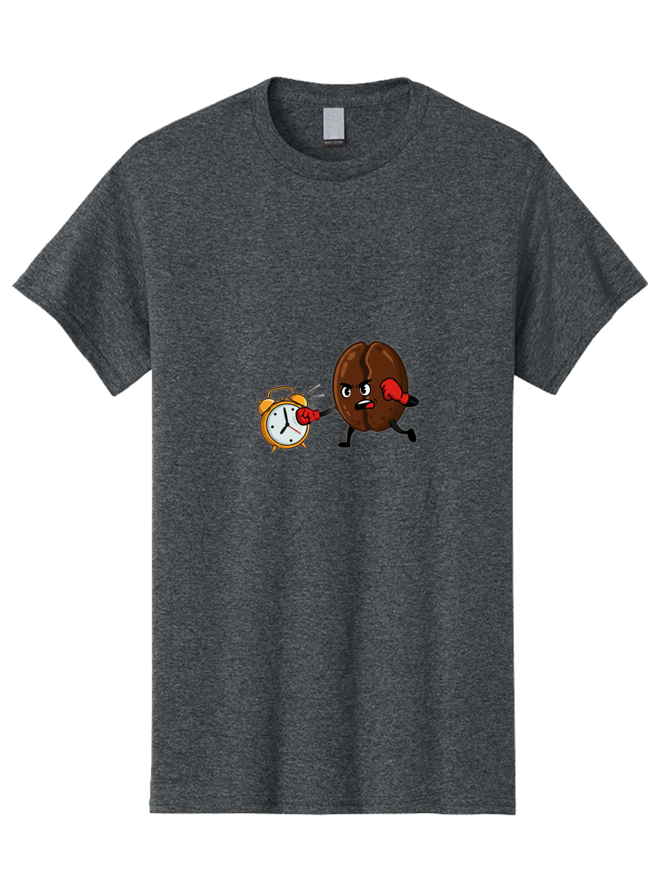 Coffee-Bean-Punching-Alarm-Clock Men'S Graphic Tee, 100% Cotton, Comfortable Casual Summer Wear, Machine Washable, Vintage Camera, Old Camera, Antique Camera, Black Camera, Classic Photography, Photography Equipment, Nostalgic Device, Bam073