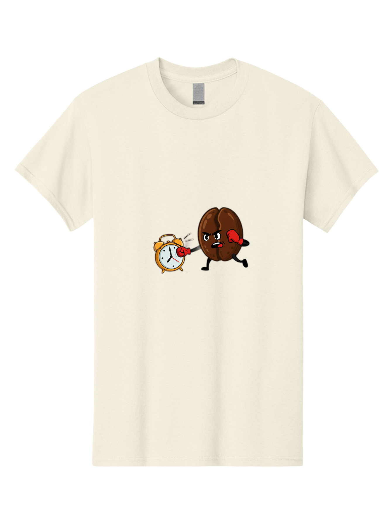 Coffee-Bean-Punching-Alarm-Clock Men'S Graphic Tee, 100% Cotton, Comfortable Casual Summer Wear, Machine Washable, Vintage Camera, Old Camera, Antique Camera, Black Camera, Classic Photography, Photography Equipment, Nostalgic Device, Bam073