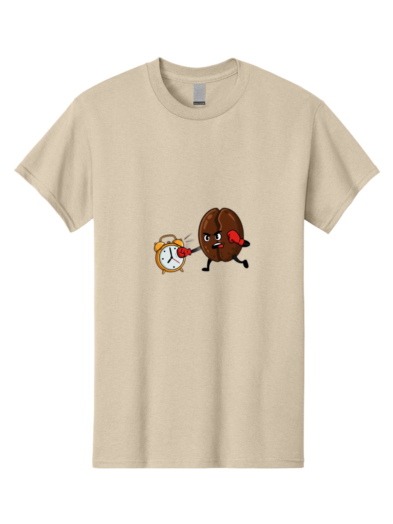 Coffee-Bean-Punching-Alarm-Clock Men'S Graphic Tee, 100% Cotton, Comfortable Casual Summer Wear, Machine Washable, Vintage Camera, Old Camera, Antique Camera, Black Camera, Classic Photography, Photography Equipment, Nostalgic Device, Bam073