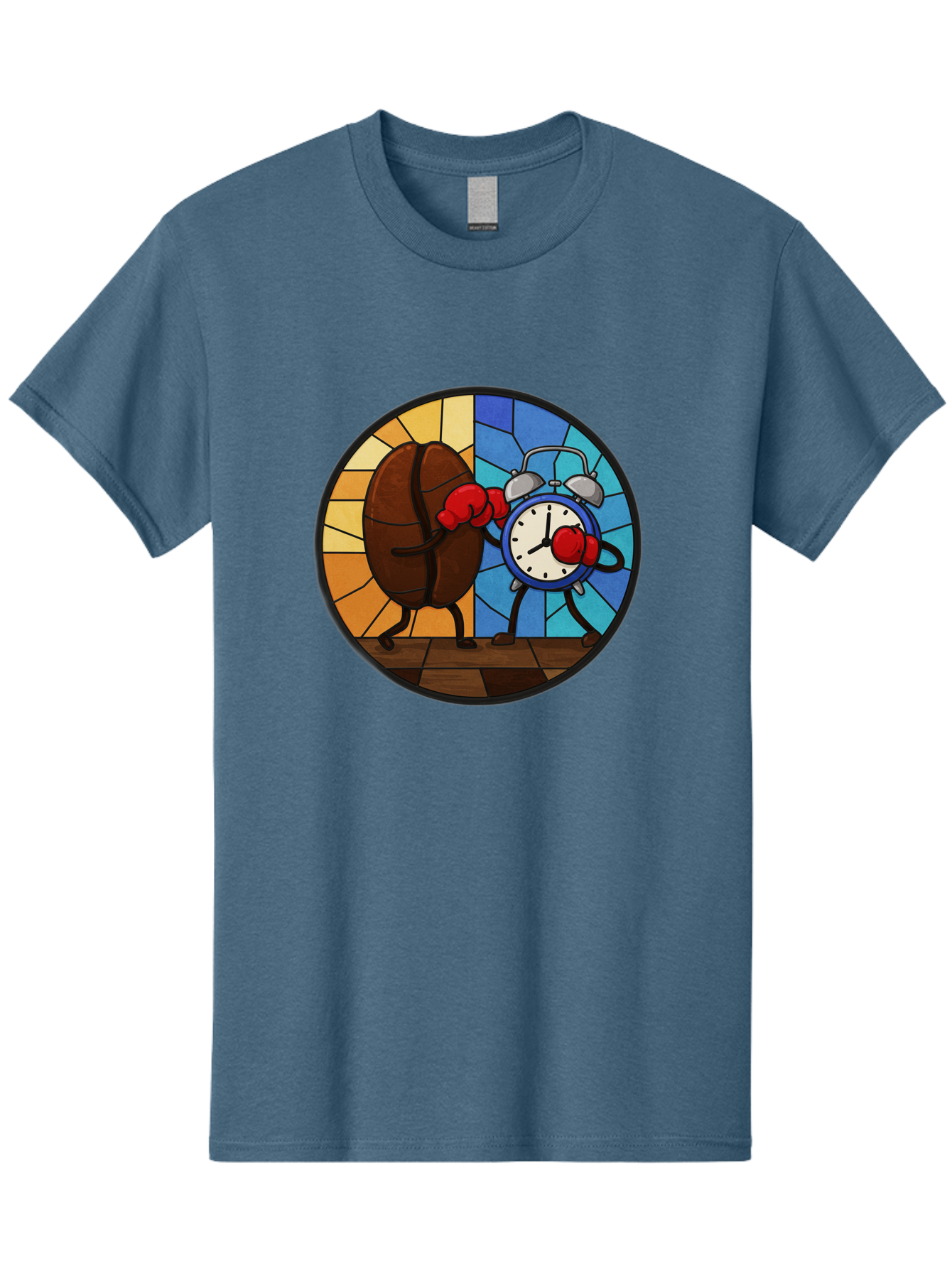 Coffee-Bean-Vs-Alarm-Clock-1 Men'S Graphic Tee, 100% Cotton, Comfortable Casual Summer Wear, Machine Washable, Vintage Camera, Old Camera, Antique Camera, Black Camera, Classic Photography, Photography Equipment, Nostalgic Device, Film Camera, Bam075