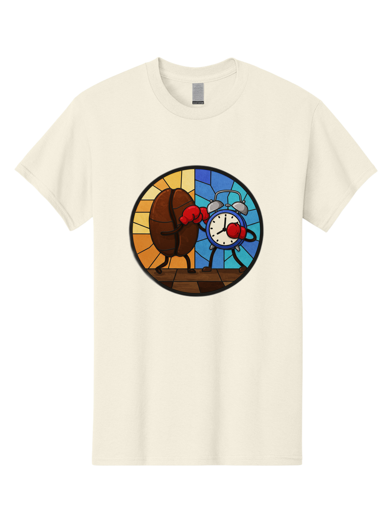 Coffee-Bean-Vs-Alarm-Clock-1 Men'S Graphic Tee, 100% Cotton, Comfortable Casual Summer Wear, Machine Washable, Vintage Camera, Old Camera, Antique Camera, Black Camera, Classic Photography, Photography Equipment, Nostalgic Device, Film Camera, Bam075