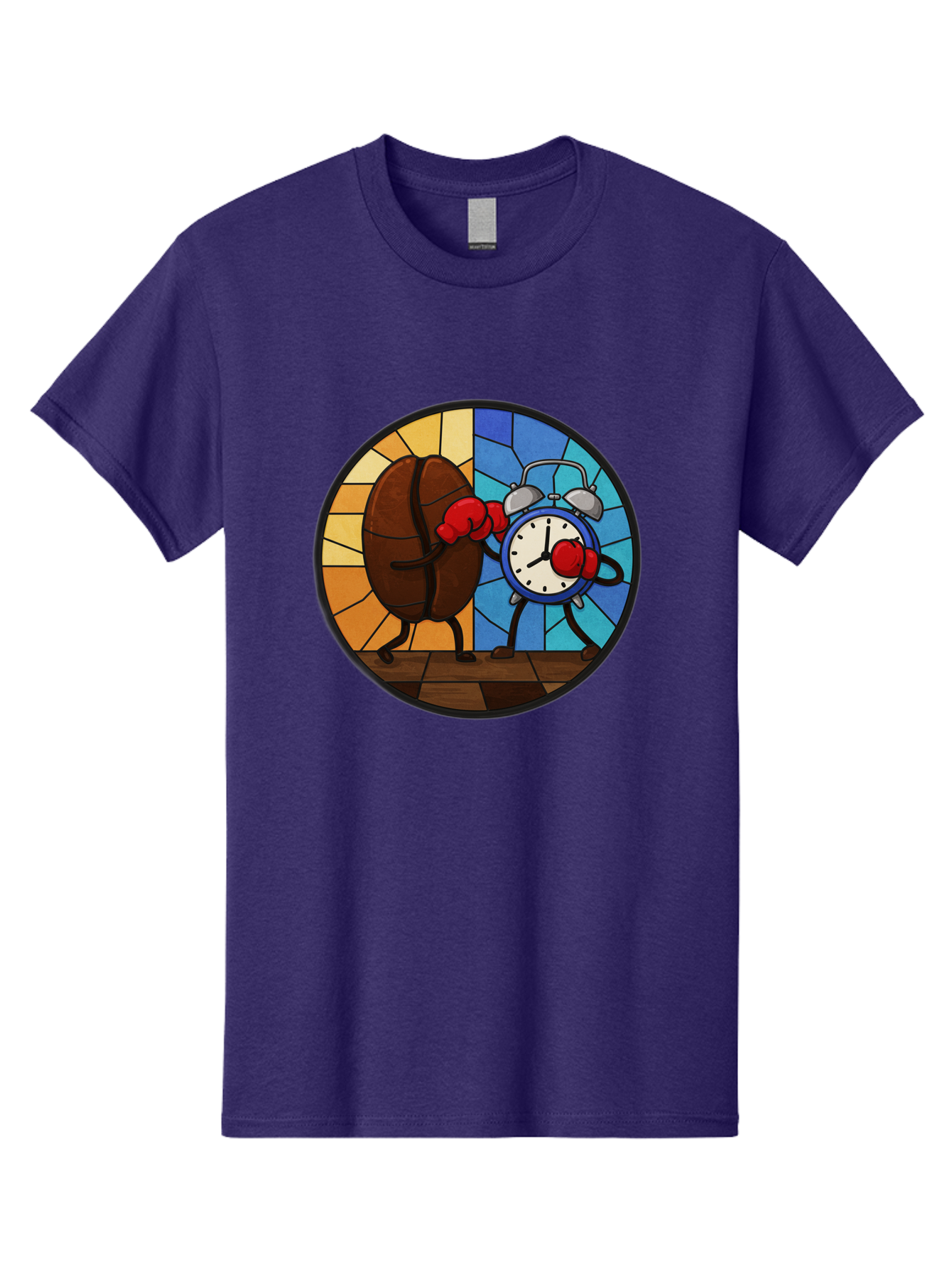 Coffee-Bean-Vs-Alarm-Clock-1 Men'S Graphic Tee, 100% Cotton, Comfortable Casual Summer Wear, Machine Washable, Vintage Camera, Old Camera, Antique Camera, Black Camera, Classic Photography, Photography Equipment, Nostalgic Device, Film Camera, Bam075