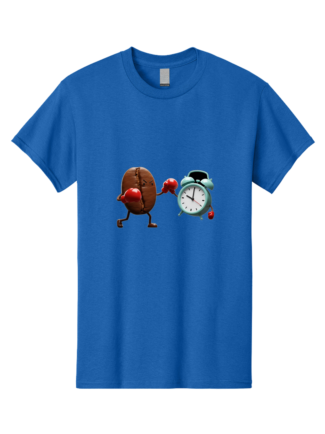 Coffee-Bean-Vs-Alarm-Clock-2 Men'S Graphic Tee, 100% Cotton, Comfortable Casual Summer Wear, Machine Washable, Vintage Camera, Old Camera, Antique Camera, Black Camera, Classic Photography, Photography Equipment, Nostalgic Device, Film Camera, Bam076
