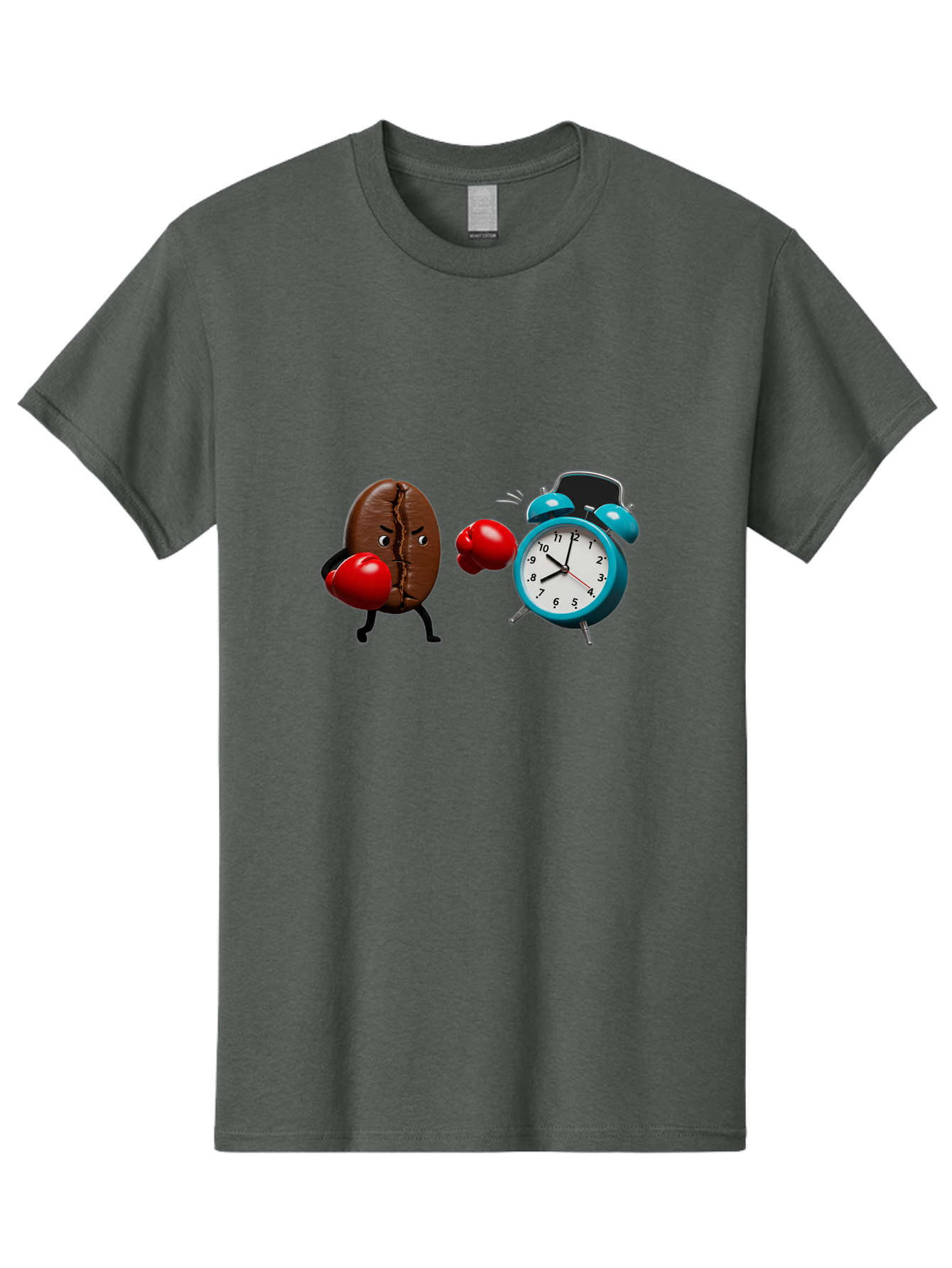 Coffee-Bean-Vs-Alarm-Clock Men'S Graphic Tee, 100% Cotton, Comfortable Casual Summer Wear, Machine Washable, Vintage Camera, Old Camera, Antique Camera, Black Camera, Classic Photography, Photography Equipment, Nostalgic Device, Film Camera, Bam077