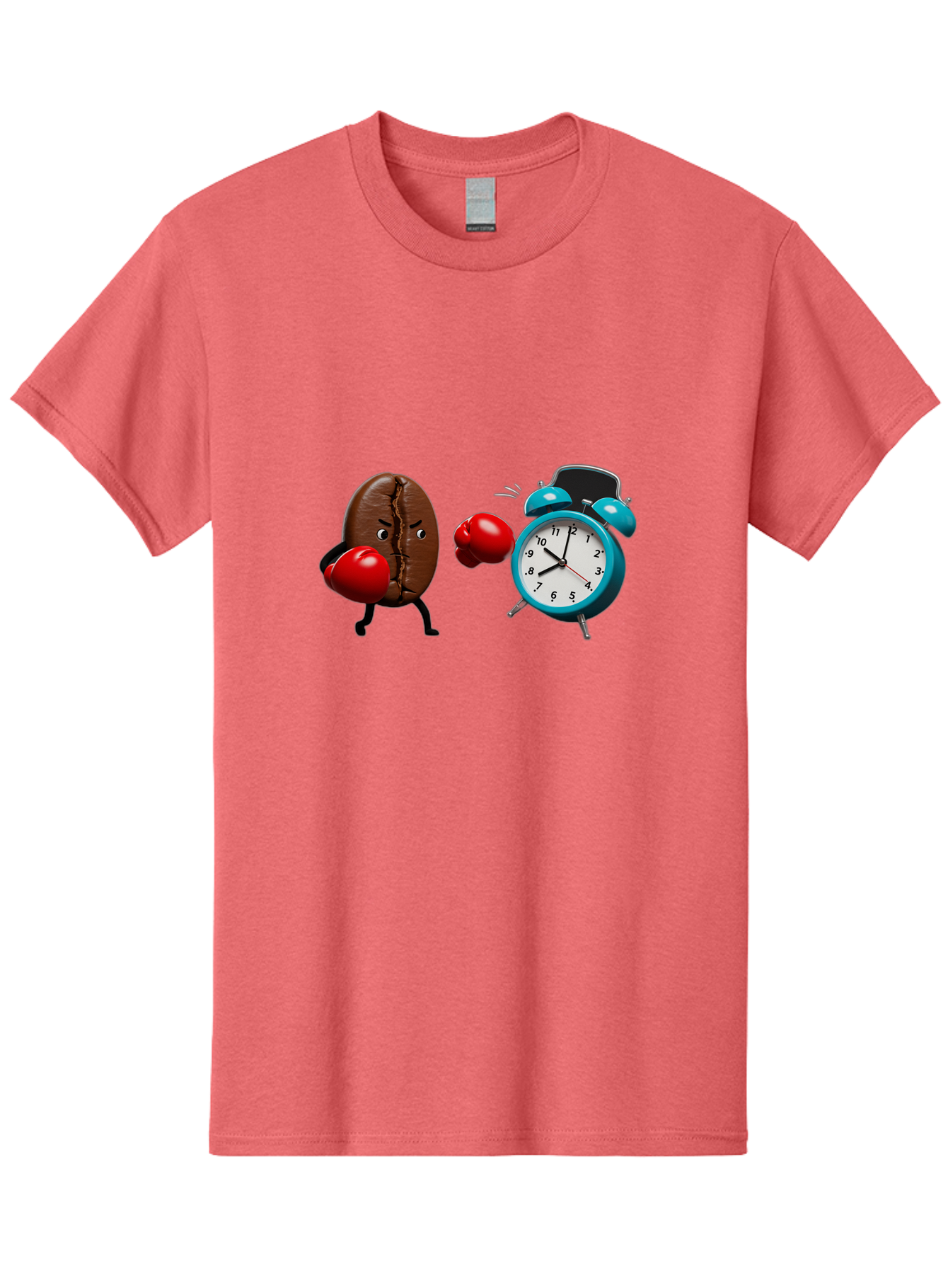 Coffee-Bean-Vs-Alarm-Clock Men'S Graphic Tee, 100% Cotton, Comfortable Casual Summer Wear, Machine Washable, Vintage Camera, Old Camera, Antique Camera, Black Camera, Classic Photography, Photography Equipment, Nostalgic Device, Film Camera, Bam077