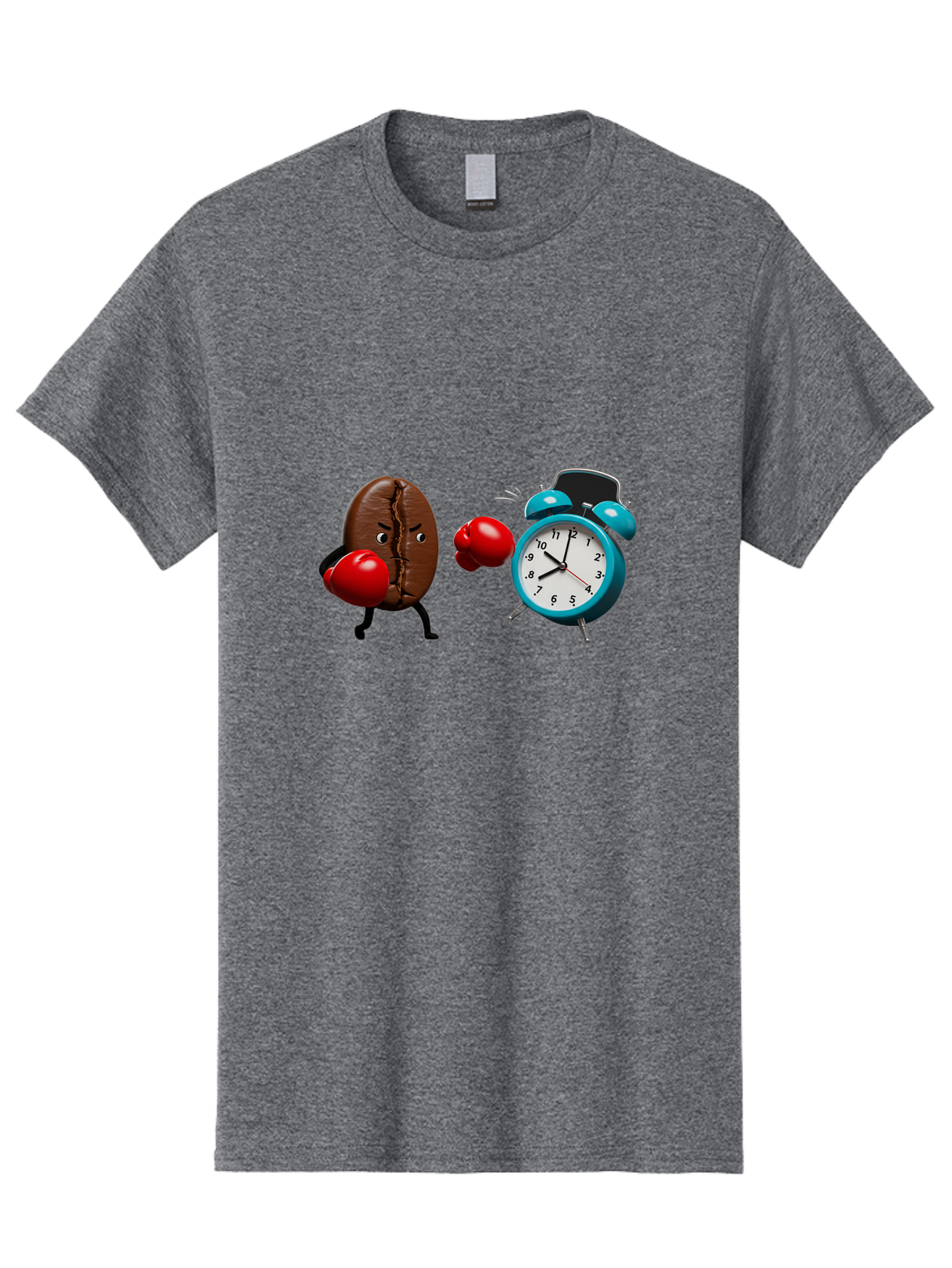 Coffee-Bean-Vs-Alarm-Clock Men'S Graphic Tee, 100% Cotton, Comfortable Casual Summer Wear, Machine Washable, Vintage Camera, Old Camera, Antique Camera, Black Camera, Classic Photography, Photography Equipment, Nostalgic Device, Film Camera, Bam077