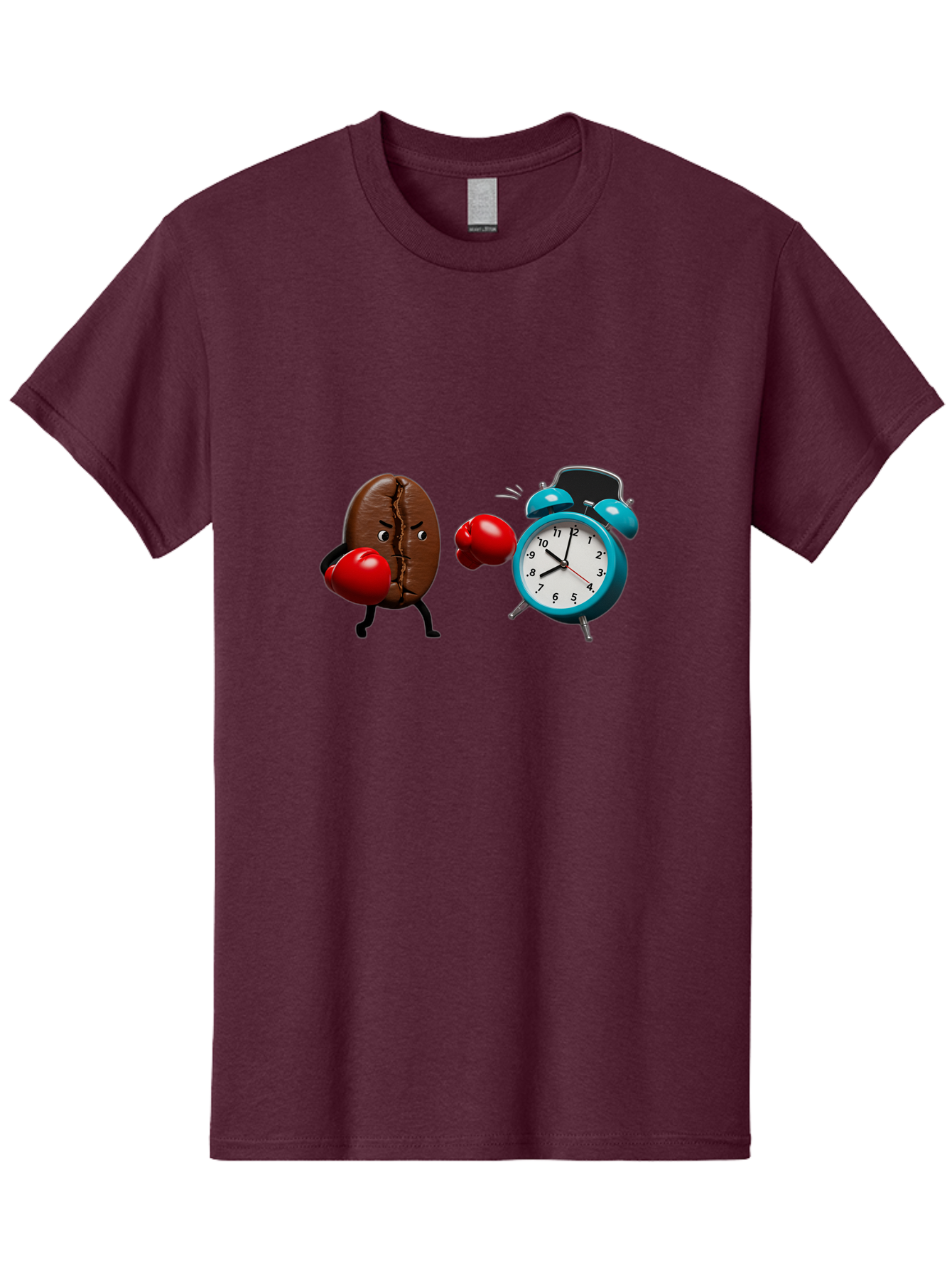 Coffee-Bean-Vs-Alarm-Clock Men'S Graphic Tee, 100% Cotton, Comfortable Casual Summer Wear, Machine Washable, Vintage Camera, Old Camera, Antique Camera, Black Camera, Classic Photography, Photography Equipment, Nostalgic Device, Film Camera, Bam077