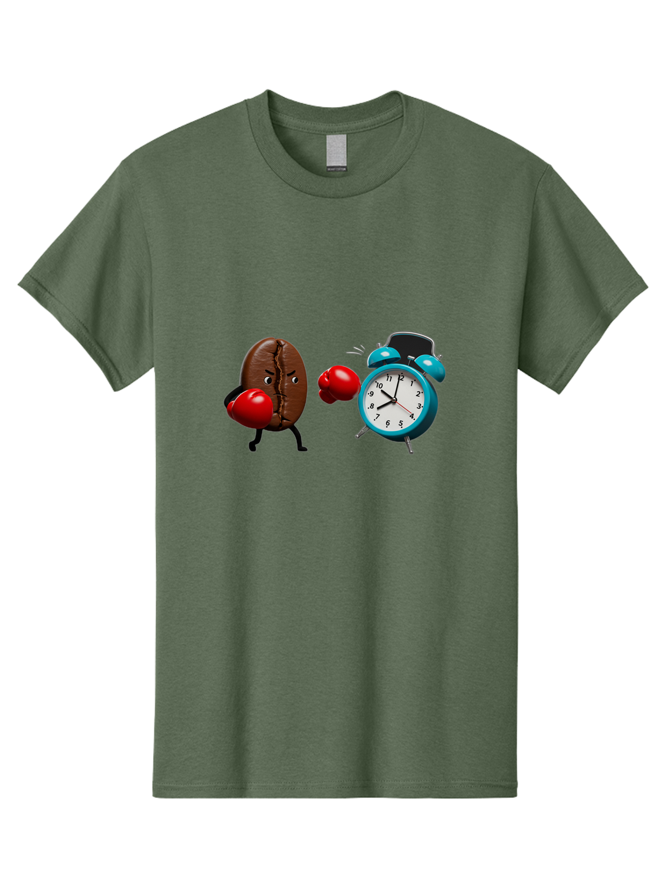 Coffee-Bean-Vs-Alarm-Clock Men'S Graphic Tee, 100% Cotton, Comfortable Casual Summer Wear, Machine Washable, Vintage Camera, Old Camera, Antique Camera, Black Camera, Classic Photography, Photography Equipment, Nostalgic Device, Film Camera, Bam077
