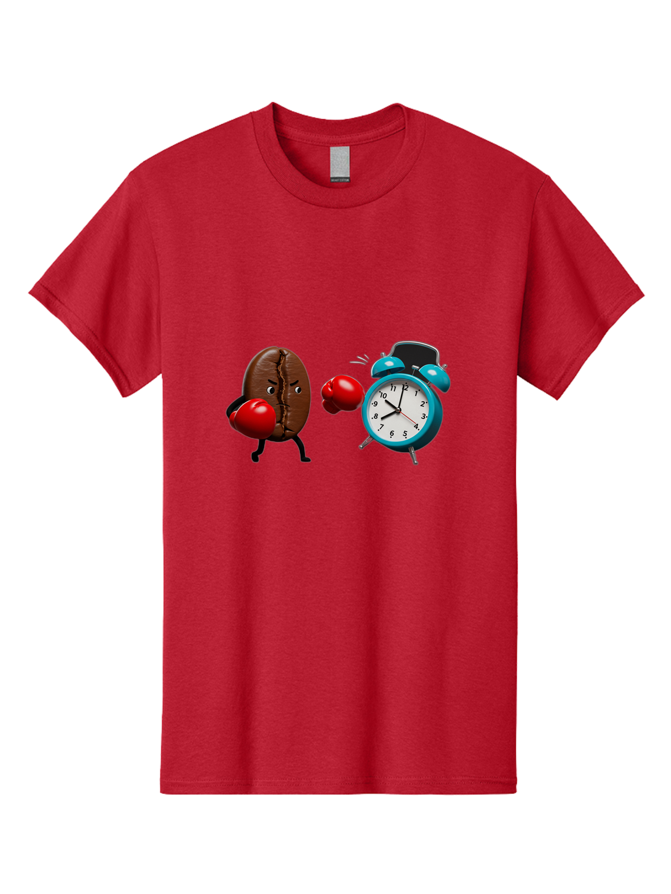 Coffee-Bean-Vs-Alarm-Clock Men'S Graphic Tee, 100% Cotton, Comfortable Casual Summer Wear, Machine Washable, Vintage Camera, Old Camera, Antique Camera, Black Camera, Classic Photography, Photography Equipment, Nostalgic Device, Film Camera, Bam077