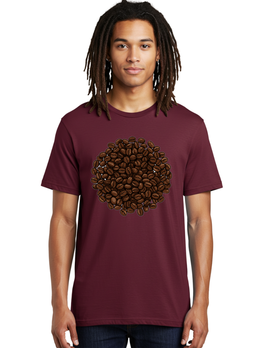 Coffee-Beans Men'S Graphic Tee, 100% Cotton, Comfortable Casual Summer Wear, Machine Washable, Vintage Camera, Old Camera, Antique Camera, Black Camera, Classic Photography, Photography Equipment, Nostalgic Device, Film Camera, Camera Art Bam078