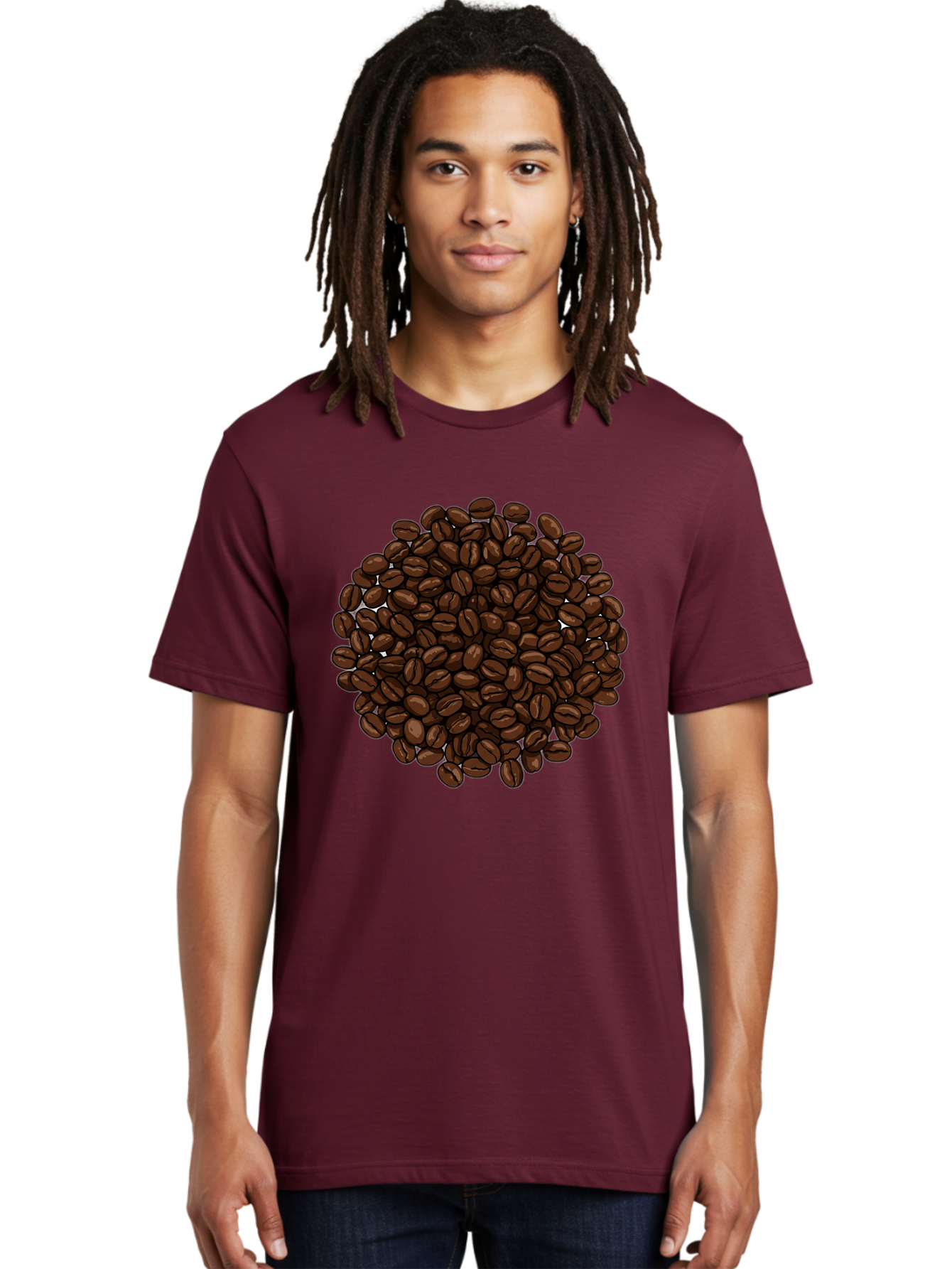 Coffee-Beans Men'S Graphic Tee, 100% Cotton, Comfortable Casual Summer Wear, Machine Washable, Vintage Camera, Old Camera, Antique Camera, Black Camera, Classic Photography, Photography Equipment, Nostalgic Device, Film Camera, Camera Art Bam078