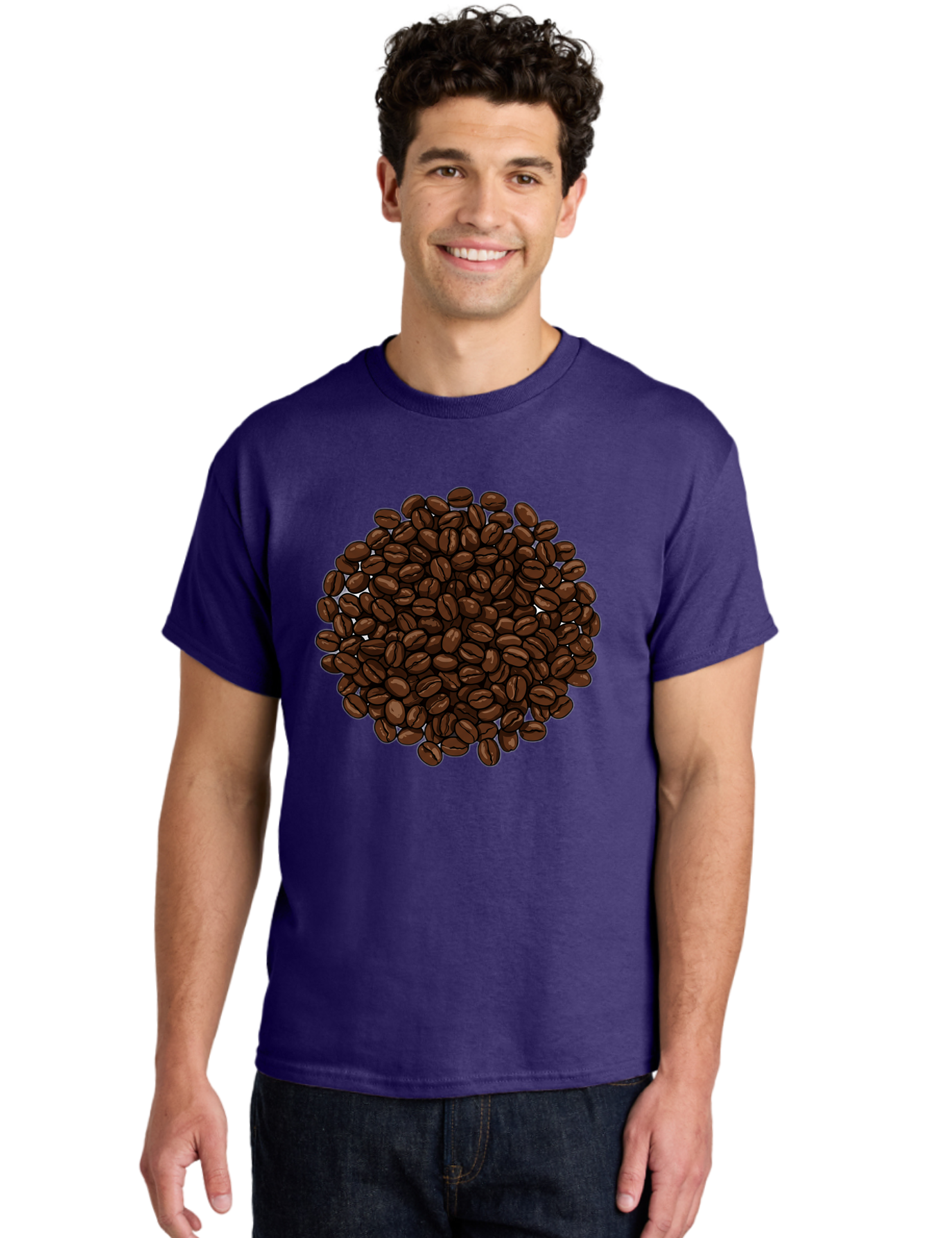 Coffee-Beans Men'S Graphic Tee, 100% Cotton, Comfortable Casual Summer Wear, Machine Washable, Vintage Camera, Old Camera, Antique Camera, Black Camera, Classic Photography, Photography Equipment, Nostalgic Device, Film Camera, Camera Art Bam078