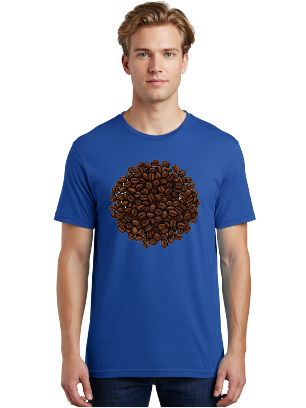 Coffee-Beans Men'S Graphic Tee, 100% Cotton, Comfortable Casual Summer Wear, Machine Washable, Vintage Camera, Old Camera, Antique Camera, Black Camera, Classic Photography, Photography Equipment, Nostalgic Device, Film Camera, Camera Art Bam078