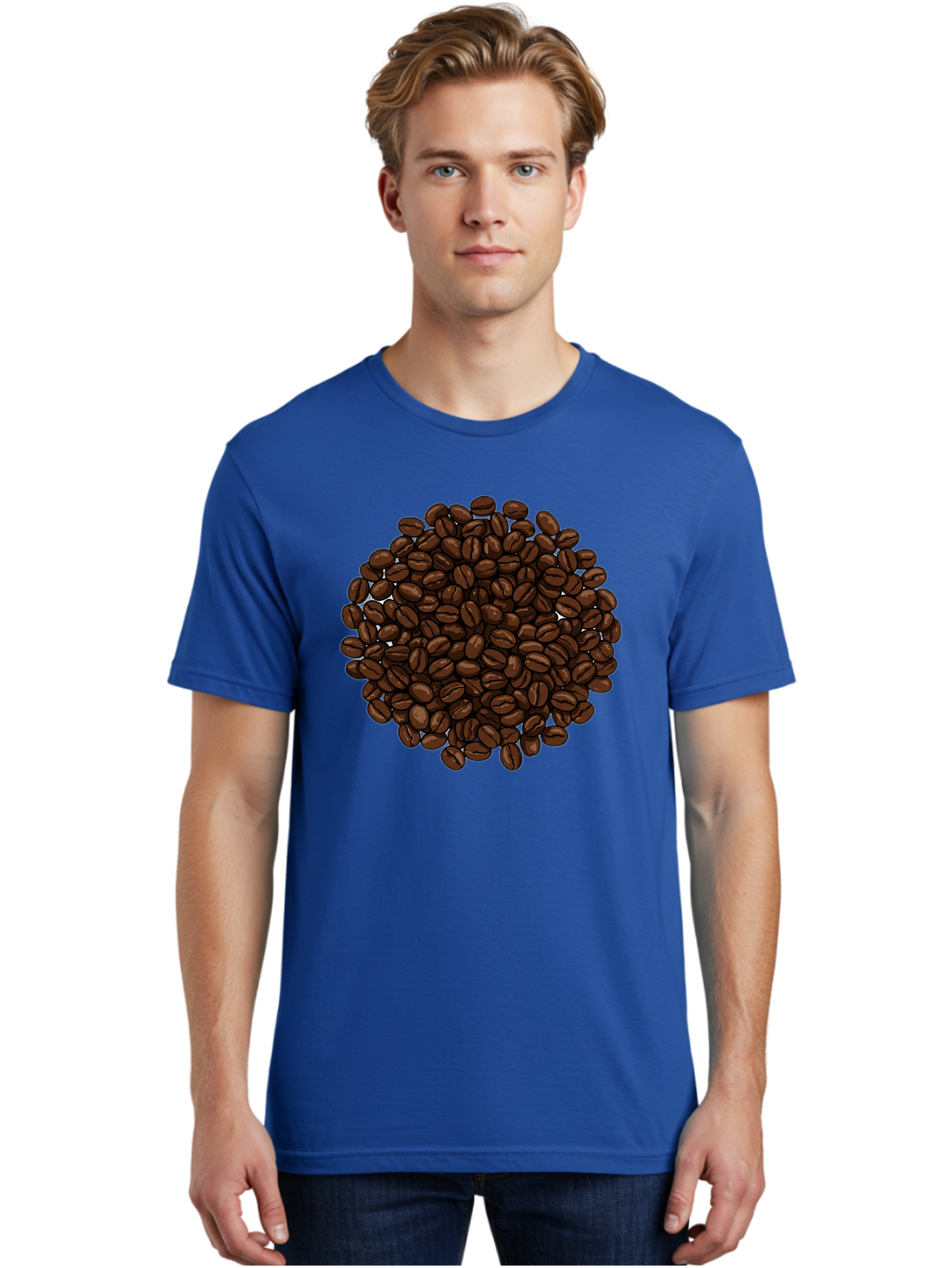 Coffee-Beans Men'S Graphic Tee, 100% Cotton, Comfortable Casual Summer Wear, Machine Washable, Vintage Camera, Old Camera, Antique Camera, Black Camera, Classic Photography, Photography Equipment, Nostalgic Device, Film Camera, Camera Art Bam078