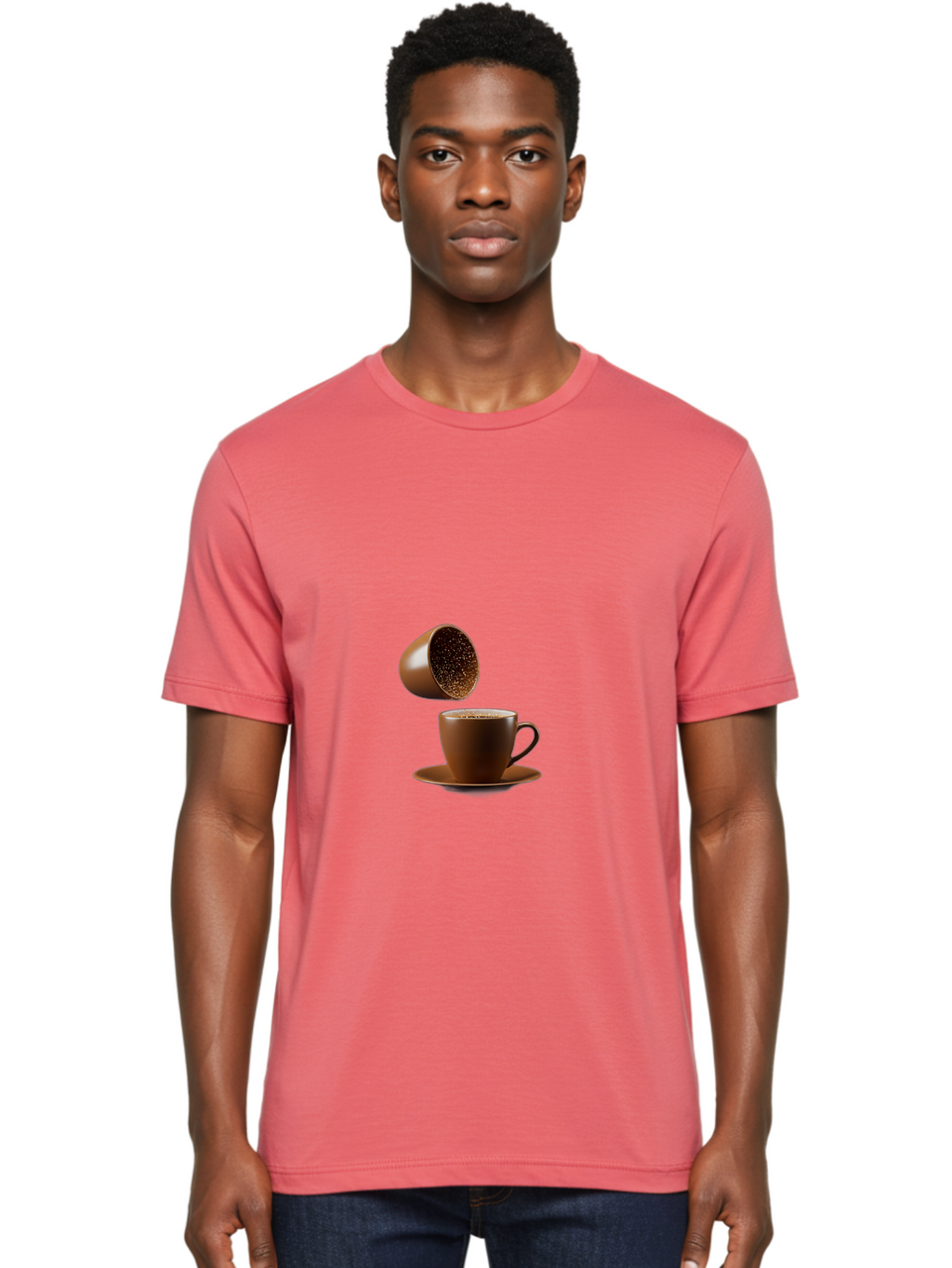 Coffee-Capsule-And-Mug Men'S Graphic Tee, 100% Cotton, Comfortable Casual Summer Wear, Machine Washable, Vintage Camera, Old Camera, Antique Camera, Black Camera, Classic Photography, Photography Equipment, Nostalgic Device, Film Camera, Bam079