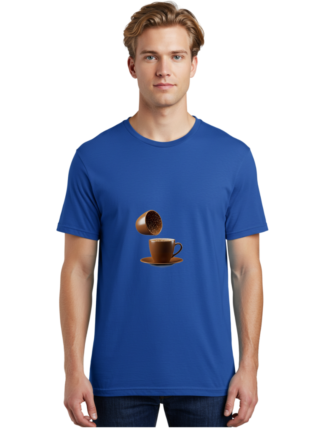 Coffee-Capsule-And-Mug Men'S Graphic Tee, 100% Cotton, Comfortable Casual Summer Wear, Machine Washable, Vintage Camera, Old Camera, Antique Camera, Black Camera, Classic Photography, Photography Equipment, Nostalgic Device, Film Camera, Bam079