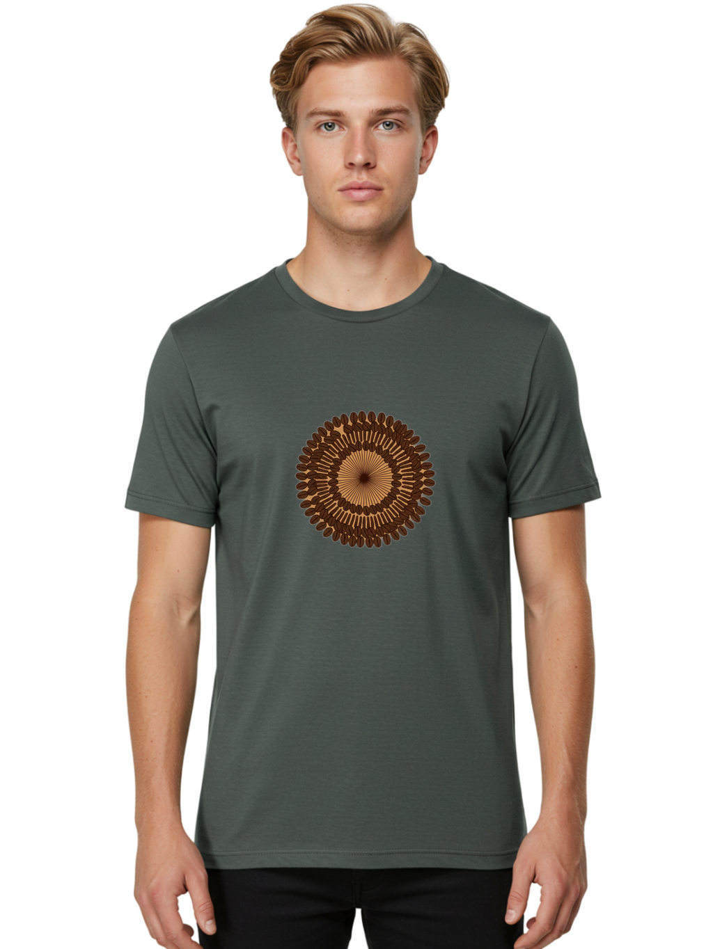 Coffee-Circle Men'S Graphic Tee, 100% Cotton, Comfortable Casual Summer Wear, Machine Washable, Vintage Camera, Old Camera, Antique Camera, Black Camera, Classic Photography, Photography Equipment, Nostalgic Device, Film Camera, Camera Art Bam080