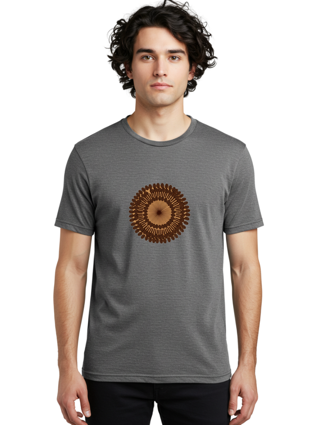 Coffee-Circle Men'S Graphic Tee, 100% Cotton, Comfortable Casual Summer Wear, Machine Washable, Vintage Camera, Old Camera, Antique Camera, Black Camera, Classic Photography, Photography Equipment, Nostalgic Device, Film Camera, Camera Art Bam080