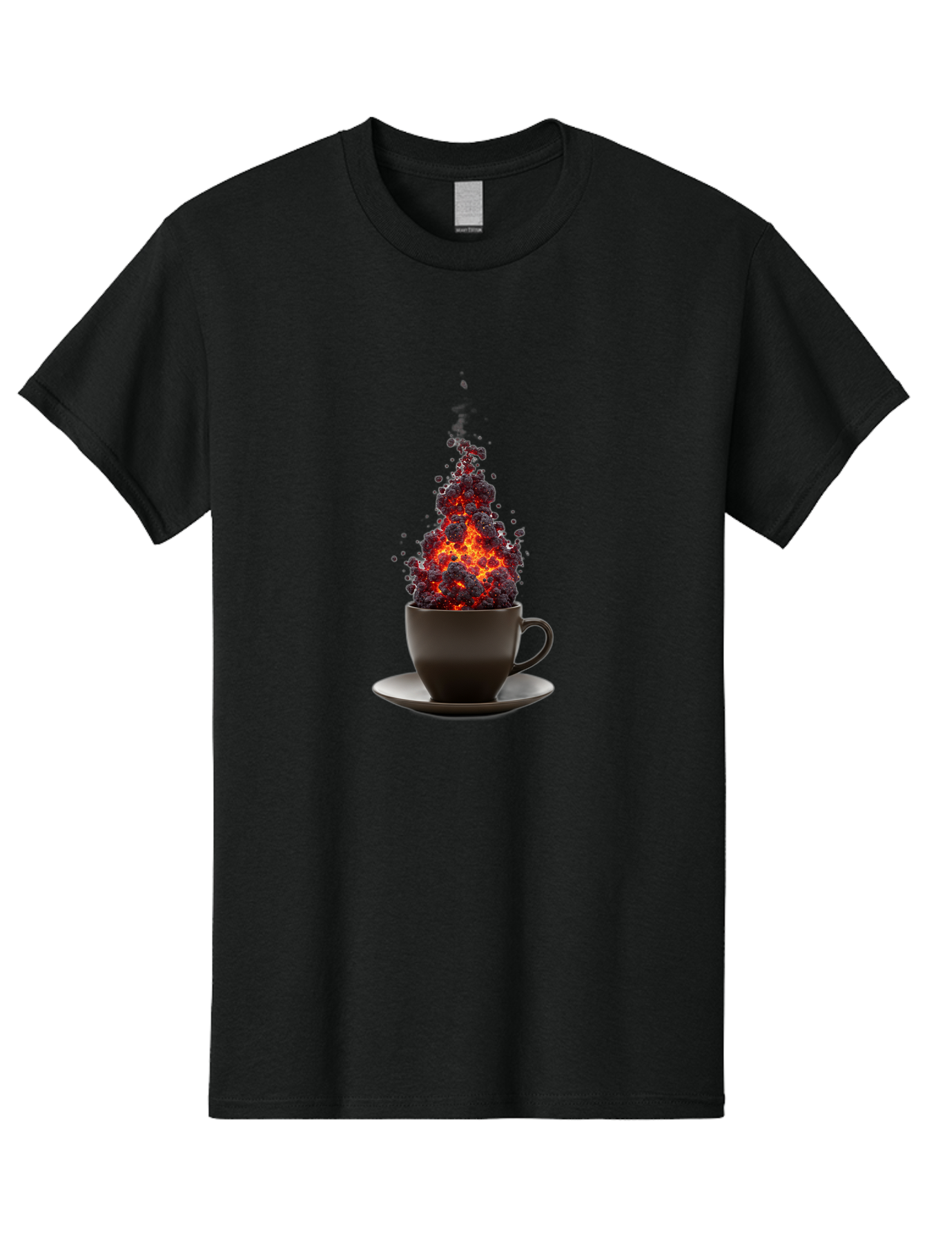 Coffee-Cup-Erupting Men'S Graphic Tee, 100% Cotton, Comfortable Casual Summer Wear, Machine Washable, Vintage Camera, Old Camera, Antique Camera, Black Camera, Classic Photography, Photography Equipment, Nostalgic Device, Film Camera, Bam081