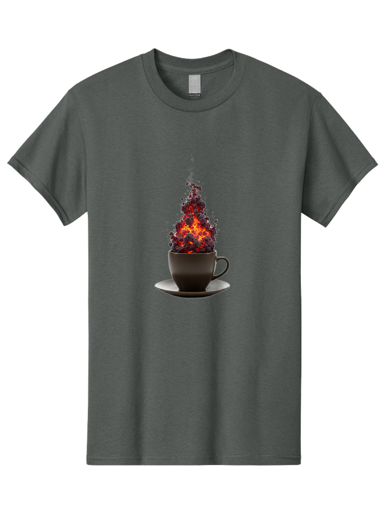 Coffee-Cup-Erupting Men'S Graphic Tee, 100% Cotton, Comfortable Casual Summer Wear, Machine Washable, Vintage Camera, Old Camera, Antique Camera, Black Camera, Classic Photography, Photography Equipment, Nostalgic Device, Film Camera, Bam081