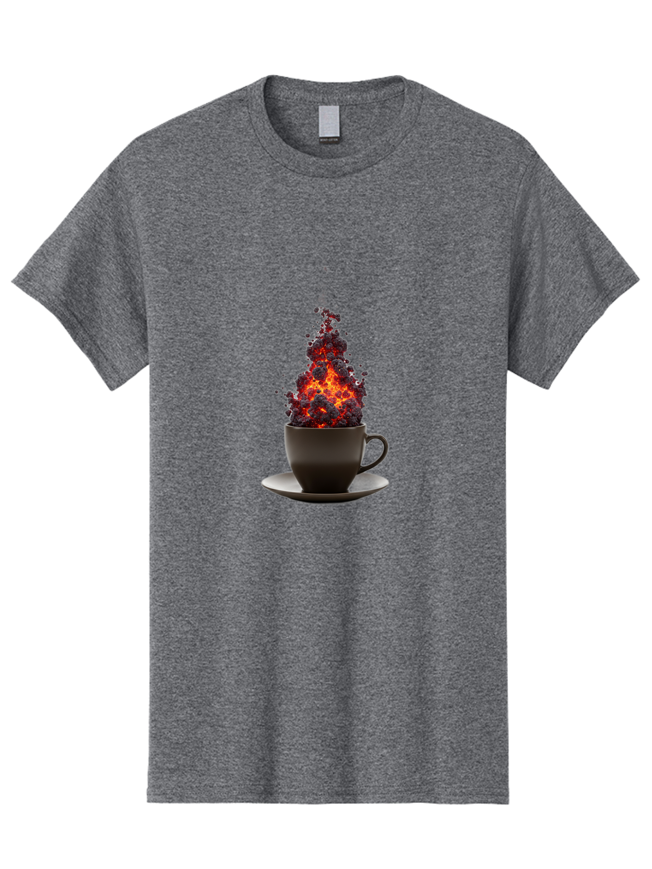 Coffee-Cup-Erupting Men'S Graphic Tee, 100% Cotton, Comfortable Casual Summer Wear, Machine Washable, Vintage Camera, Old Camera, Antique Camera, Black Camera, Classic Photography, Photography Equipment, Nostalgic Device, Film Camera, Bam081