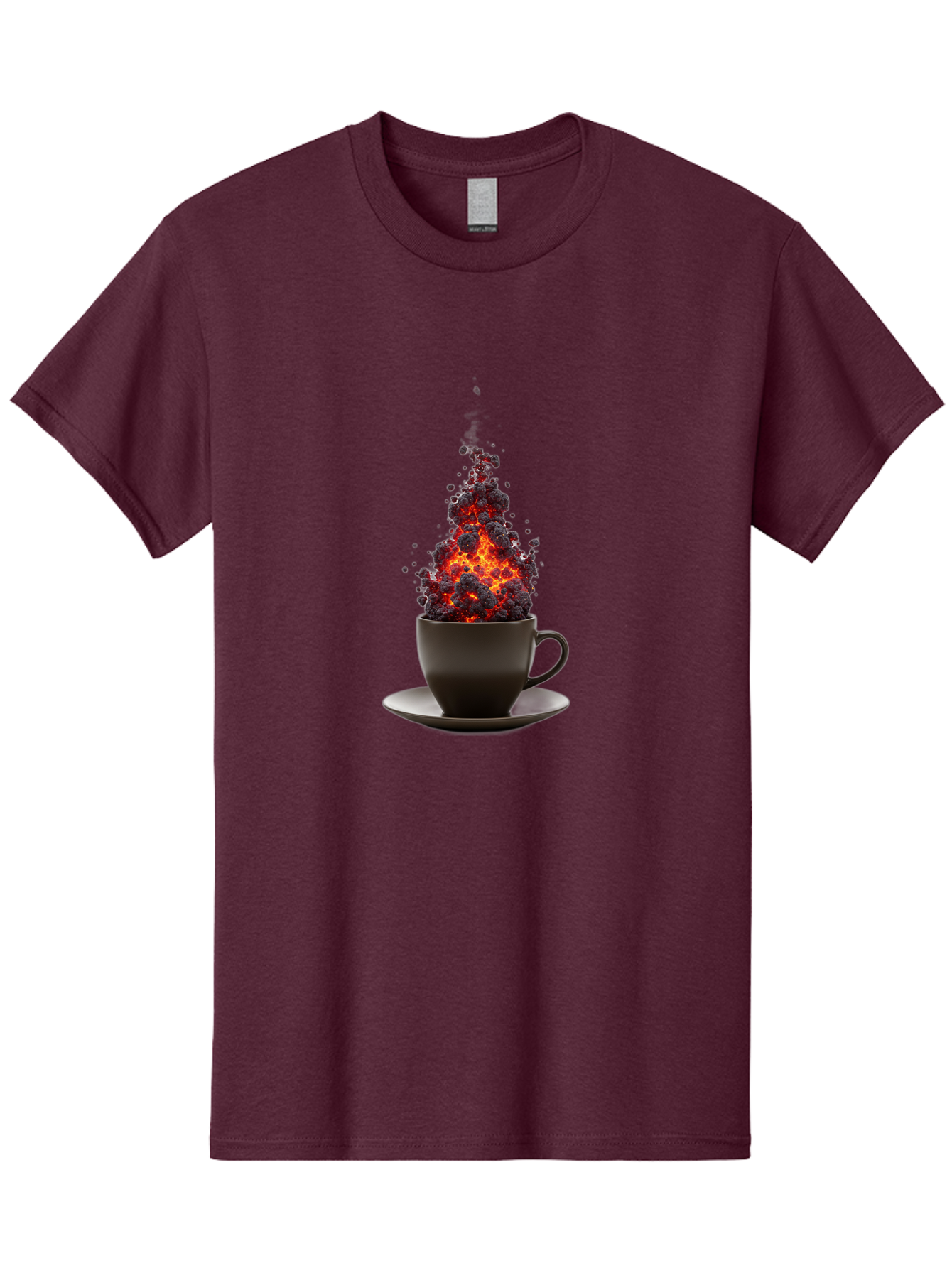 Coffee-Cup-Erupting Men'S Graphic Tee, 100% Cotton, Comfortable Casual Summer Wear, Machine Washable, Vintage Camera, Old Camera, Antique Camera, Black Camera, Classic Photography, Photography Equipment, Nostalgic Device, Film Camera, Bam081