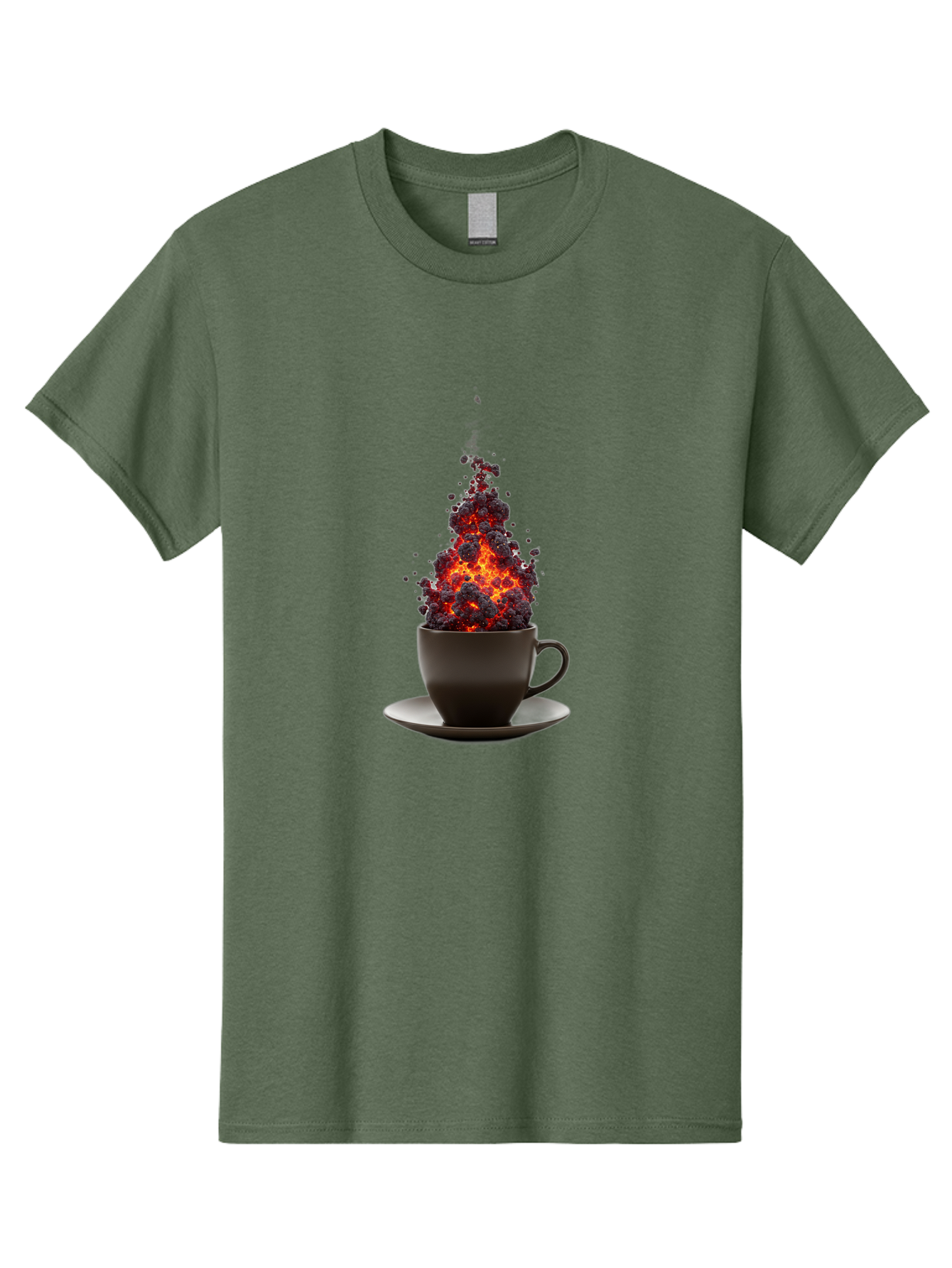 Coffee-Cup-Erupting Men'S Graphic Tee, 100% Cotton, Comfortable Casual Summer Wear, Machine Washable, Vintage Camera, Old Camera, Antique Camera, Black Camera, Classic Photography, Photography Equipment, Nostalgic Device, Film Camera, Bam081