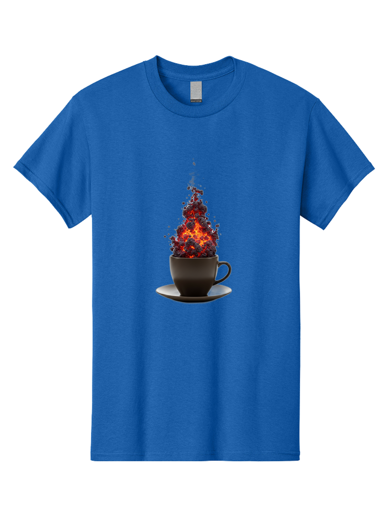 Coffee-Cup-Erupting Men'S Graphic Tee, 100% Cotton, Comfortable Casual Summer Wear, Machine Washable, Vintage Camera, Old Camera, Antique Camera, Black Camera, Classic Photography, Photography Equipment, Nostalgic Device, Film Camera, Bam081