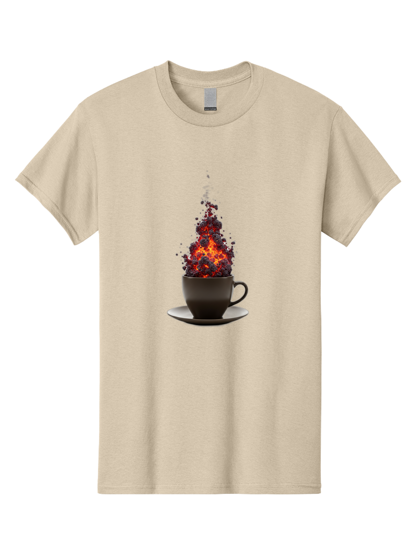 Coffee-Cup-Erupting Men'S Graphic Tee, 100% Cotton, Comfortable Casual Summer Wear, Machine Washable, Vintage Camera, Old Camera, Antique Camera, Black Camera, Classic Photography, Photography Equipment, Nostalgic Device, Film Camera, Bam081