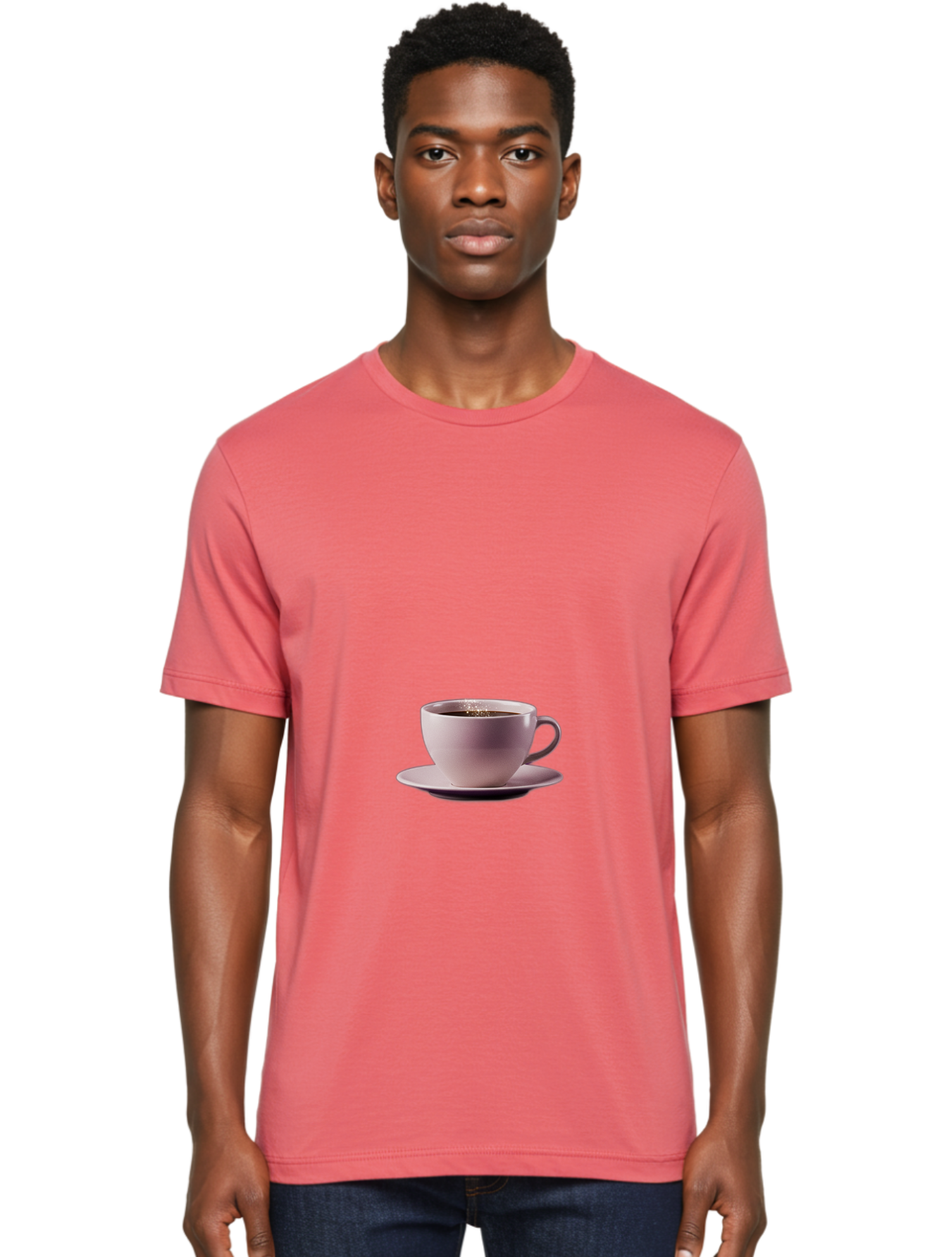 Coffee-Cup Men'S Graphic Tee, 100% Cotton, Comfortable Casual Summer Wear, Machine Washable, Vintage Camera, Old Camera, Antique Camera, Black Camera, Classic Photography, Photography Equipment, Nostalgic Device, Film Camera, Camera Art Bam083