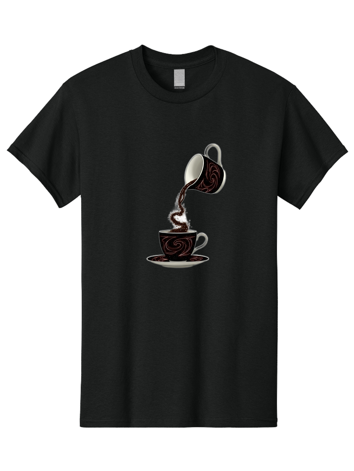 Coffee-Pouring Men'S Graphic Tee, 100% Cotton, Comfortable Casual Summer Wear, Machine Washable, Vintage Camera, Old Camera, Antique Camera, Black Camera, Classic Photography, Photography Equipment, Nostalgic Device, Film Camera, Camera Art Bam084