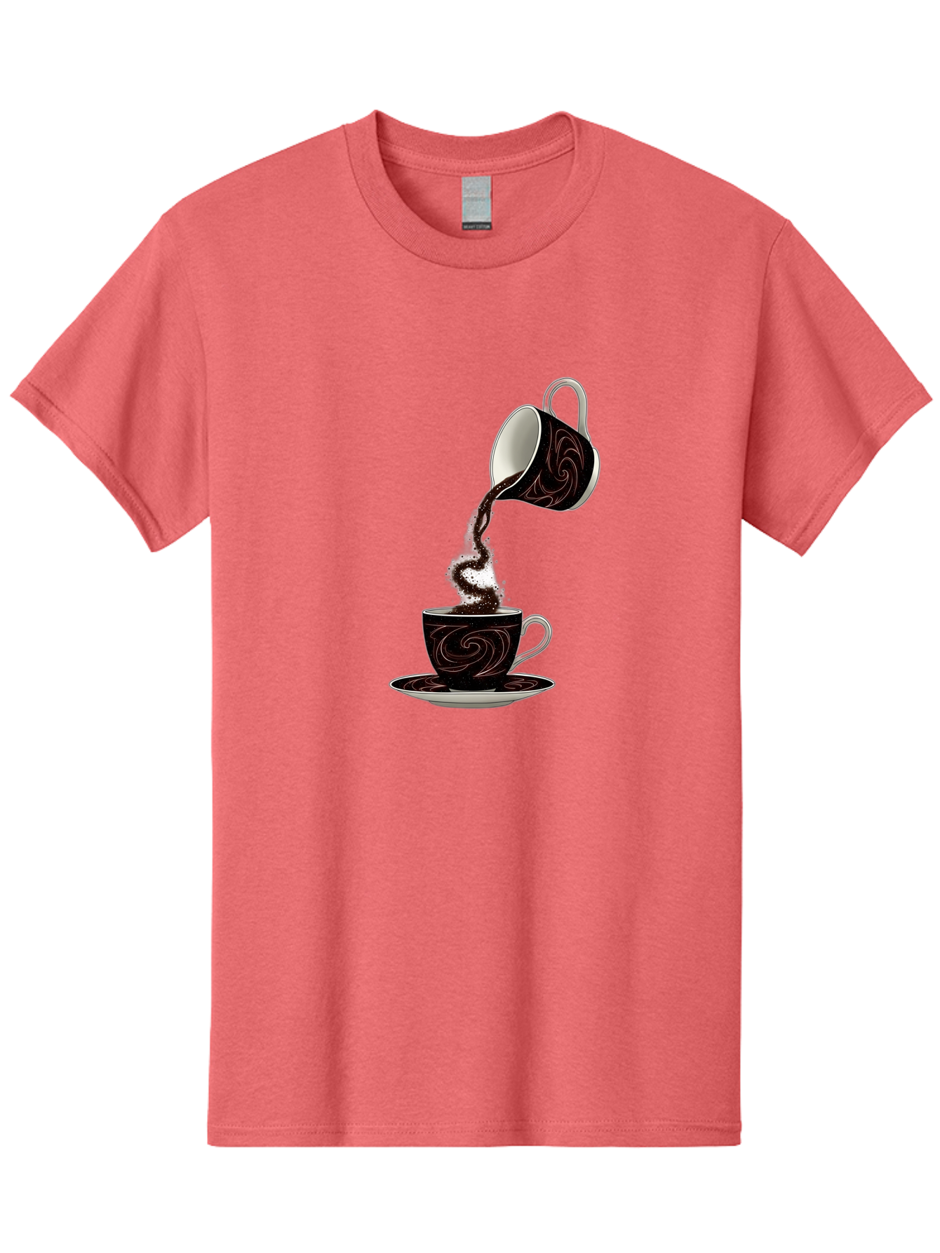 Coffee-Pouring Men'S Graphic Tee, 100% Cotton, Comfortable Casual Summer Wear, Machine Washable, Vintage Camera, Old Camera, Antique Camera, Black Camera, Classic Photography, Photography Equipment, Nostalgic Device, Film Camera, Camera Art Bam084