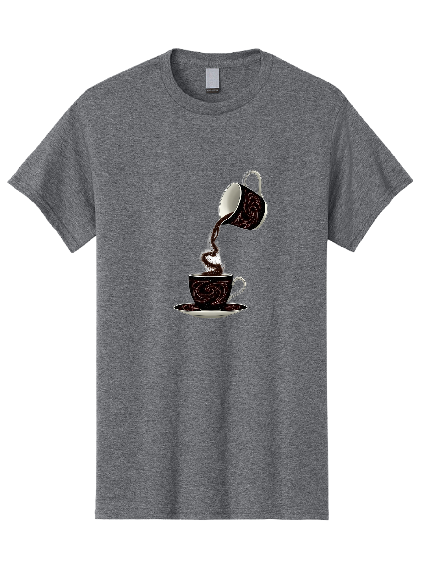 Coffee-Pouring Men'S Graphic Tee, 100% Cotton, Comfortable Casual Summer Wear, Machine Washable, Vintage Camera, Old Camera, Antique Camera, Black Camera, Classic Photography, Photography Equipment, Nostalgic Device, Film Camera, Camera Art Bam084