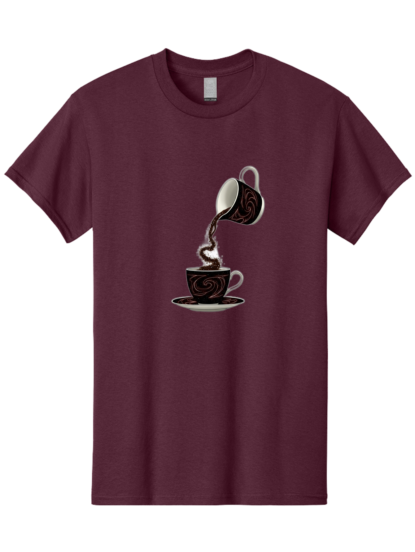 Coffee-Pouring Men'S Graphic Tee, 100% Cotton, Comfortable Casual Summer Wear, Machine Washable, Vintage Camera, Old Camera, Antique Camera, Black Camera, Classic Photography, Photography Equipment, Nostalgic Device, Film Camera, Camera Art Bam084