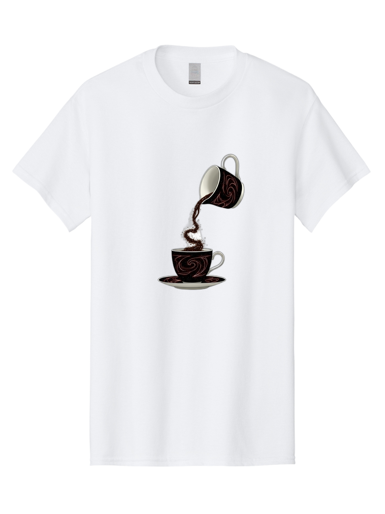 Coffee-Pouring Men'S Graphic Tee, 100% Cotton, Comfortable Casual Summer Wear, Machine Washable, Vintage Camera, Old Camera, Antique Camera, Black Camera, Classic Photography, Photography Equipment, Nostalgic Device, Film Camera, Camera Art Bam084