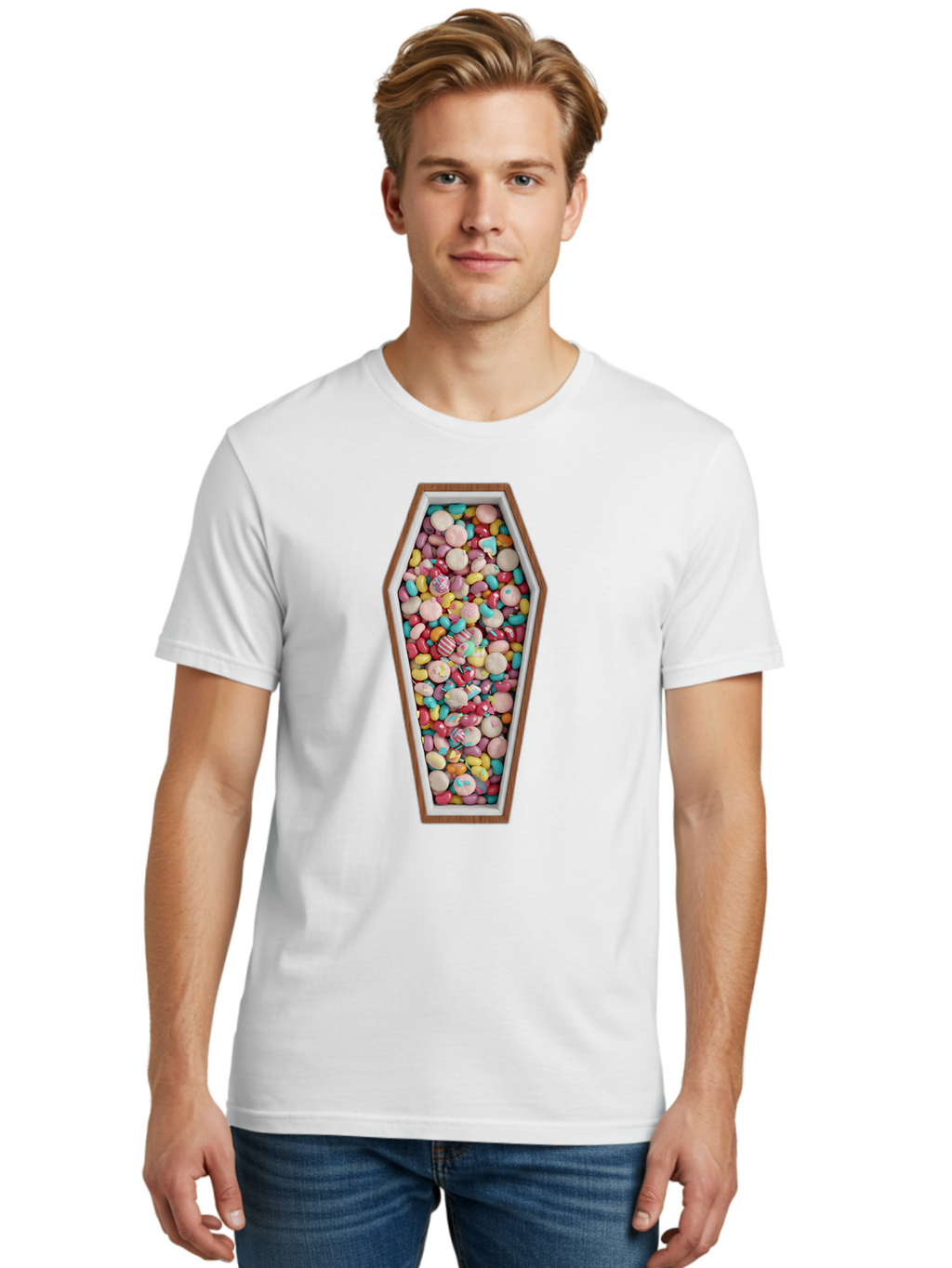 Coffin-Candy Men'S Graphic Tee, 100% Cotton, Comfortable Casual Summer Wear, Machine Washable, Vintage Camera, Old Camera, Antique Camera, Black Camera, Classic Photography, Photography Equipment, Nostalgic Device, Film Camera, Camera Art Bam086
