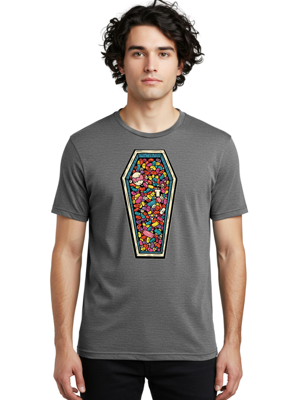 Coffin-Full-Of-Pills Men'S Graphic Tee, 100% Cotton, Comfortable Casual Summer Wear, Machine Washable, Vintage Camera, Old Camera, Antique Camera, Black Camera, Classic Photography, Photography Equipment, Nostalgic Device, Film Camera, Bam087