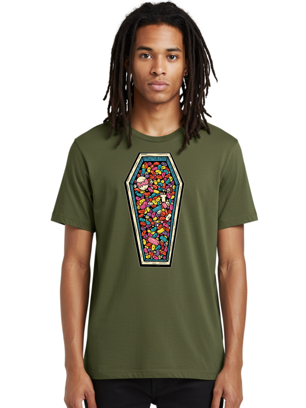 Coffin-Full-Of-Pills Men'S Graphic Tee, 100% Cotton, Comfortable Casual Summer Wear, Machine Washable, Vintage Camera, Old Camera, Antique Camera, Black Camera, Classic Photography, Photography Equipment, Nostalgic Device, Film Camera, Bam087