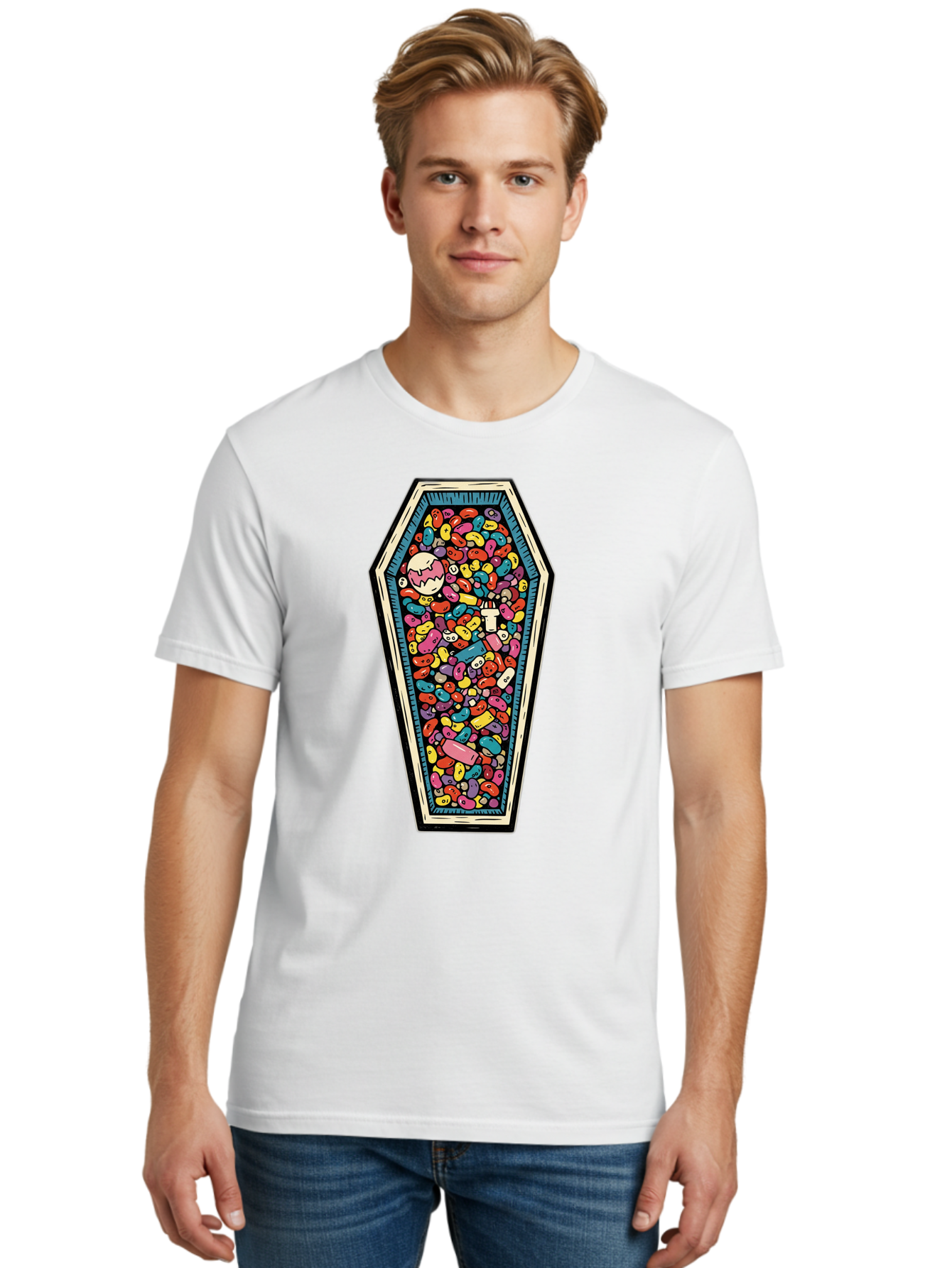 Coffin-Full-Of-Pills Men'S Graphic Tee, 100% Cotton, Comfortable Casual Summer Wear, Machine Washable, Vintage Camera, Old Camera, Antique Camera, Black Camera, Classic Photography, Photography Equipment, Nostalgic Device, Film Camera, Bam087