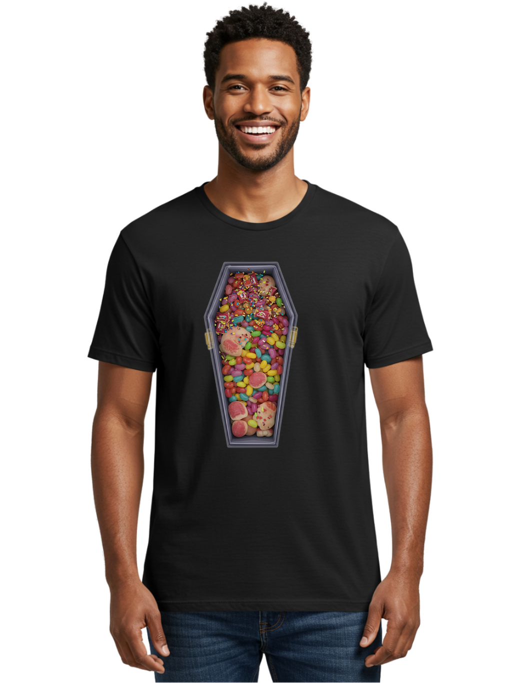 Coffin-Full-Of-Sweets Men'S Graphic Tee, 100% Cotton, Comfortable Casual Summer Wear, Machine Washable, Vintage Camera, Old Camera, Antique Camera, Black Camera, Classic Photography, Photography Equipment, Nostalgic Device, Film Camera, Bam088