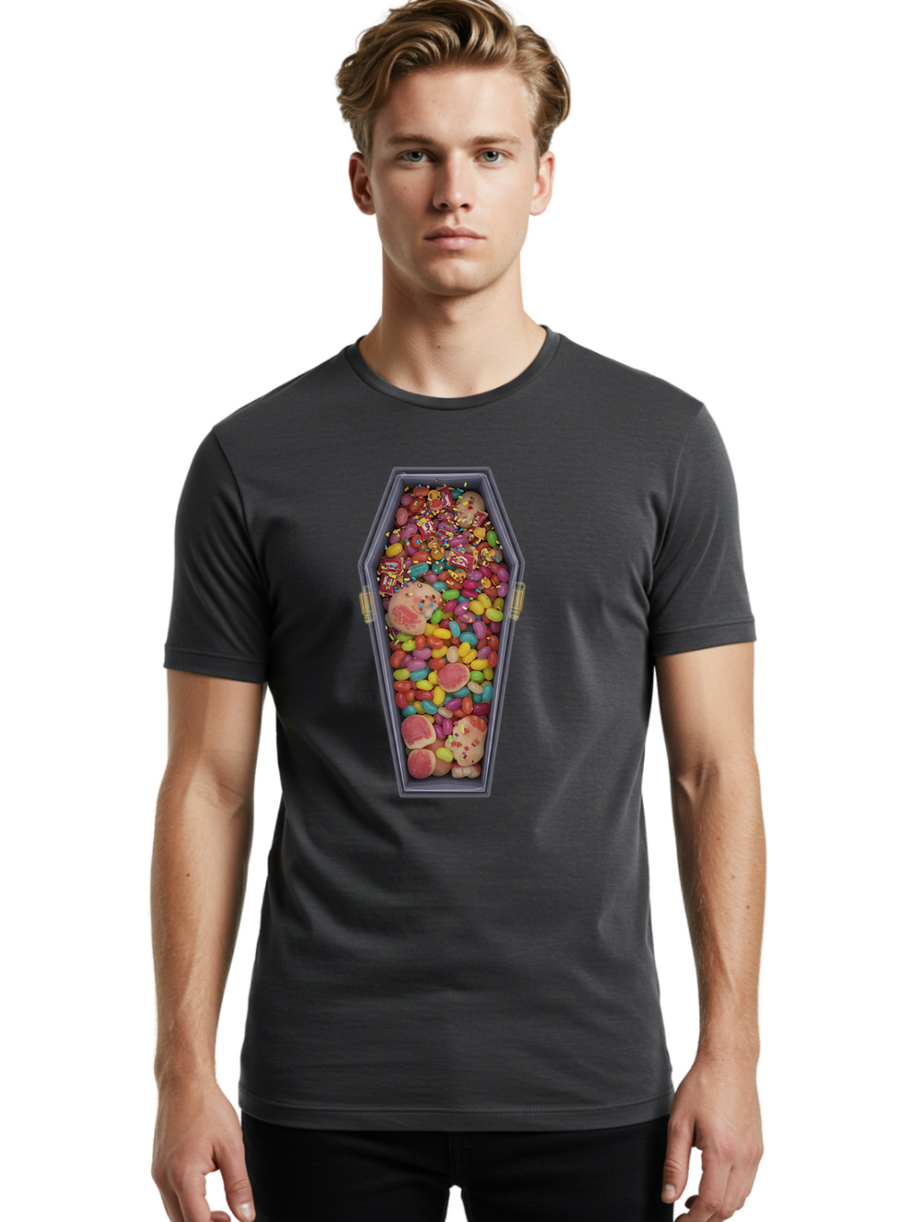 Coffin-Full-Of-Sweets Men'S Graphic Tee, 100% Cotton, Comfortable Casual Summer Wear, Machine Washable, Vintage Camera, Old Camera, Antique Camera, Black Camera, Classic Photography, Photography Equipment, Nostalgic Device, Film Camera, Bam088