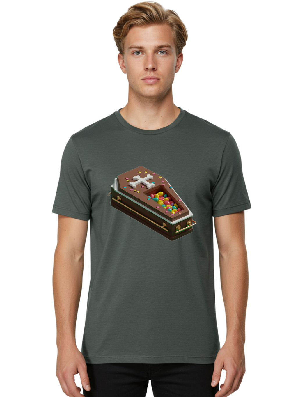 Coffin-With-Gumballs Men'S Graphic Tee, 100% Cotton, Comfortable Casual Summer Wear, Machine Washable, Vintage Camera, Old Camera, Antique Camera, Black Camera, Classic Photography, Photography Equipment, Nostalgic Device, Film Camera, Bam089