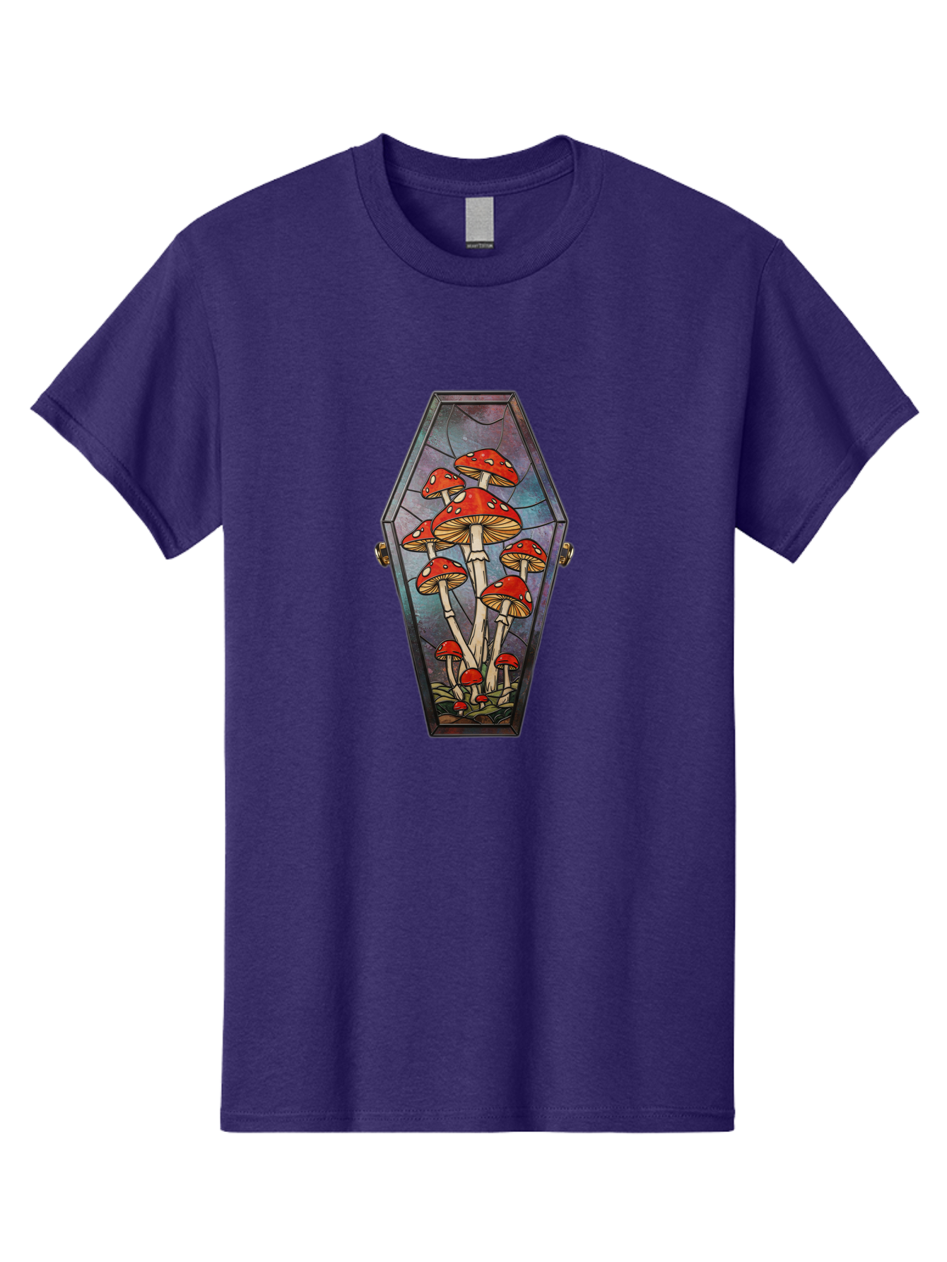Coffin-With-Mushrooms-1 Men'S Graphic Tee, 100% Cotton, Comfortable Casual Summer Wear, Machine Washable, Vintage Camera, Old Camera, Antique Camera, Black Camera, Classic Photography, Photography Equipment, Nostalgic Device, Film Camera, Bam090