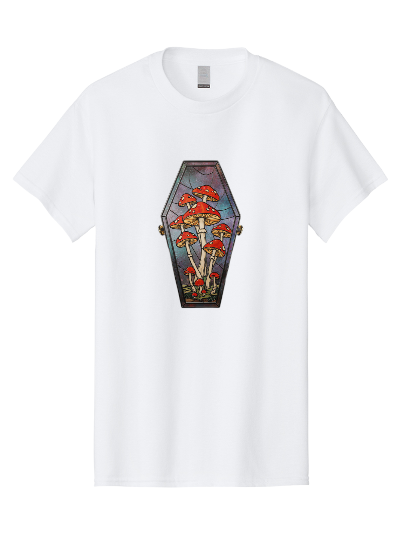 Coffin-With-Mushrooms-1 Men'S Graphic Tee, 100% Cotton, Comfortable Casual Summer Wear, Machine Washable, Vintage Camera, Old Camera, Antique Camera, Black Camera, Classic Photography, Photography Equipment, Nostalgic Device, Film Camera, Bam090