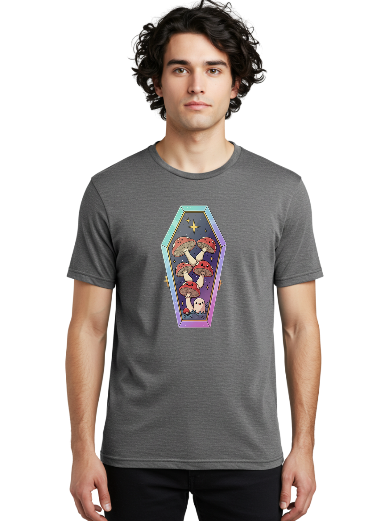 Coffin-With-Mushrooms Men'S Graphic Tee, 100% Cotton, Comfortable Casual Summer Wear, Machine Washable, Vintage Camera, Old Camera, Antique Camera, Black Camera, Classic Photography, Photography Equipment, Nostalgic Device, Film Camera, Bam091