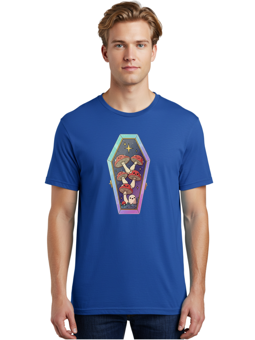 Coffin-With-Mushrooms Men'S Graphic Tee, 100% Cotton, Comfortable Casual Summer Wear, Machine Washable, Vintage Camera, Old Camera, Antique Camera, Black Camera, Classic Photography, Photography Equipment, Nostalgic Device, Film Camera, Bam091